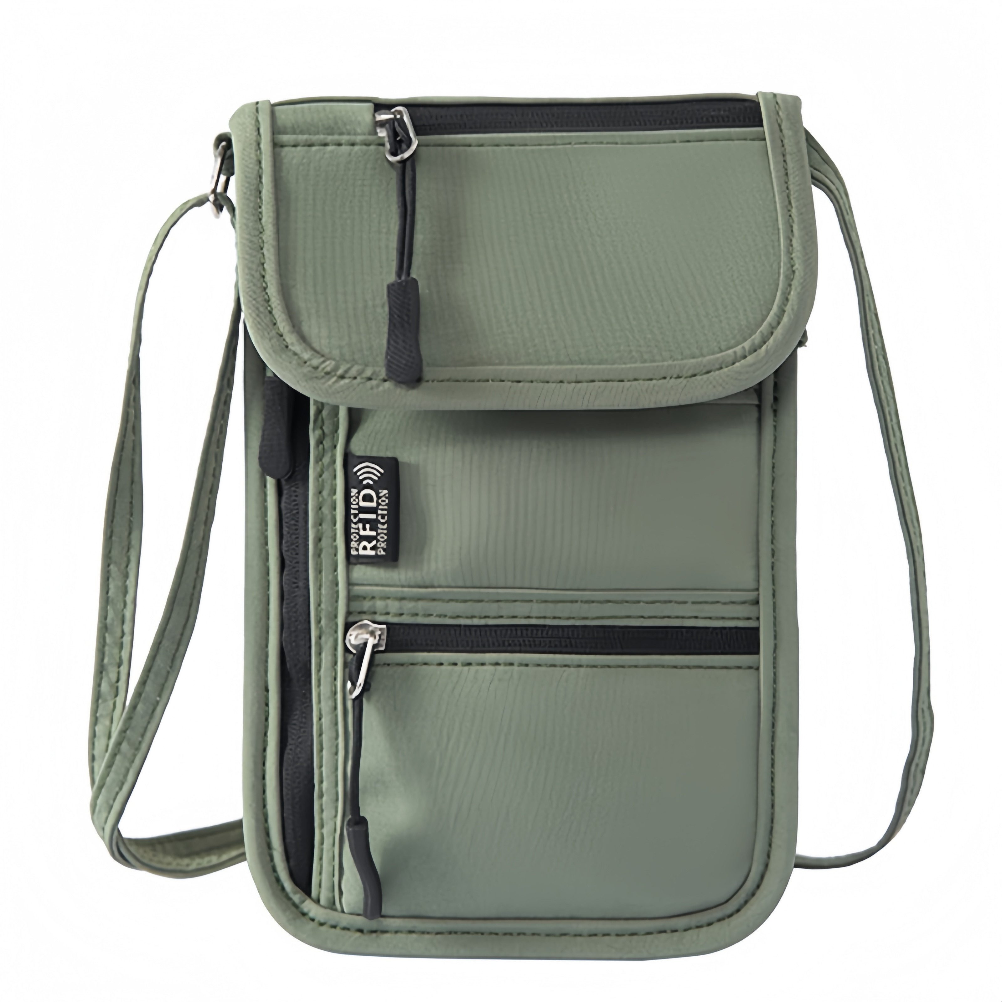 FOUORTUNATE-BEE Brustbeutel RFID Brustbeutel Reisepass Tasche Brusttasche Dokumentenmappe Unisex, Für Reise Flughafen Urlaub Brustbeutel Ausweistasche mit Umhängeband