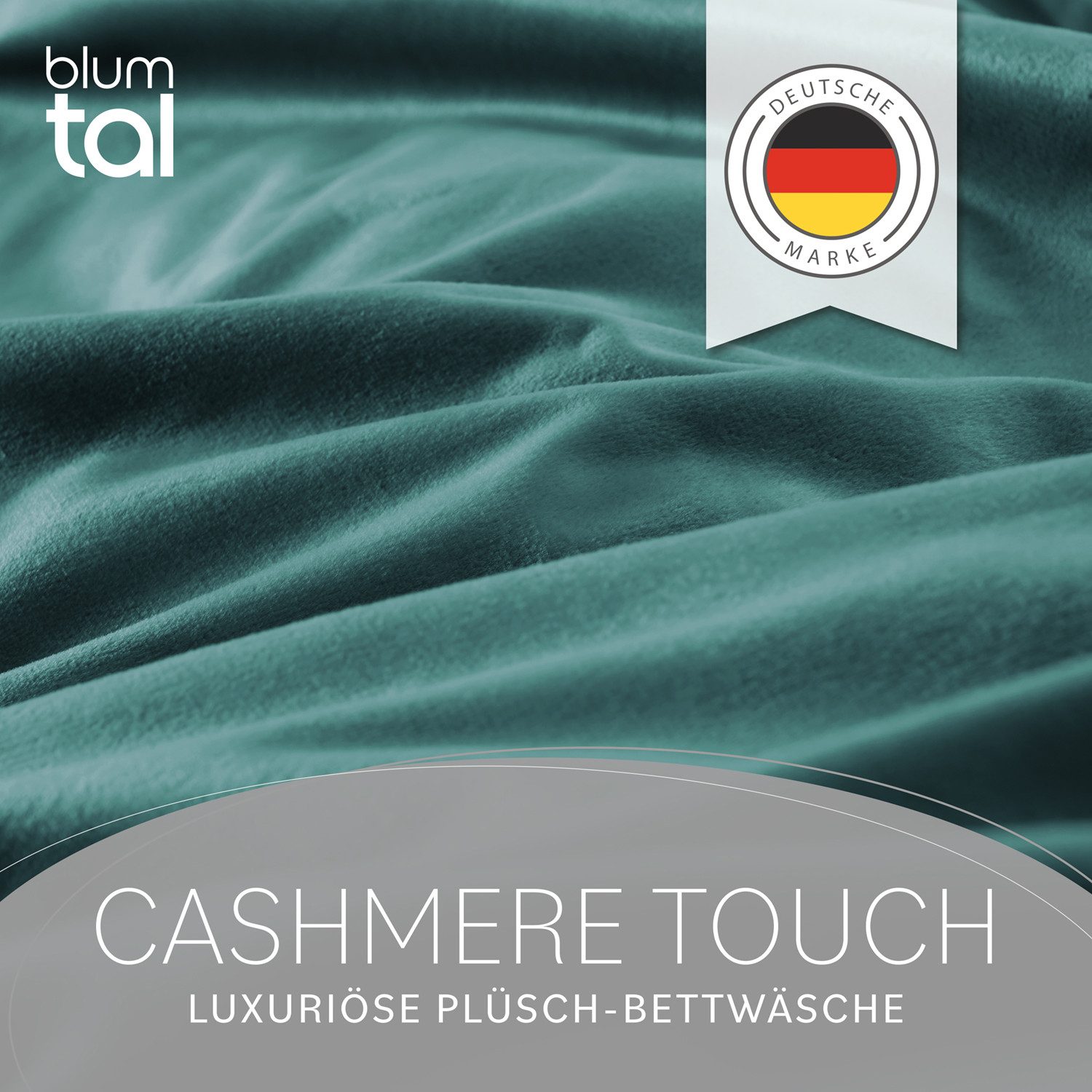 Blumtal Bettwäsche Cashmere-Touch Plüsch, warme Winterbettwäsche + Kopfkiss günstig online kaufen