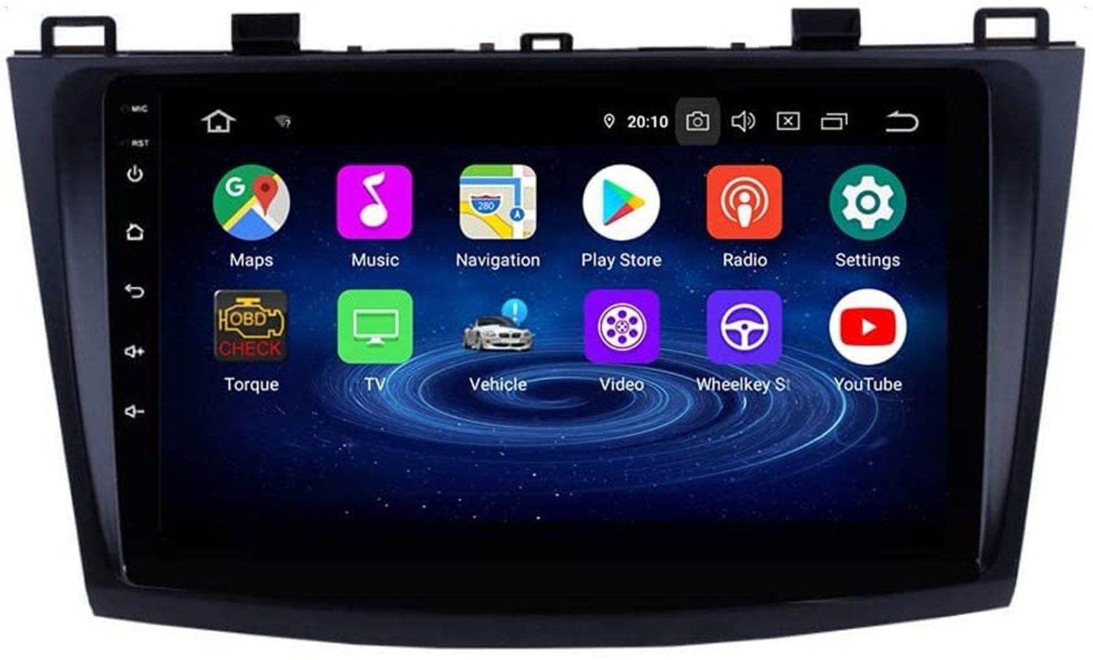 GABITECH für Mazda 3 2010-2013 9 Zoll Android 12 Autoradio GPS 4GB RAM BT RDS Einbau-Navigationsgerät