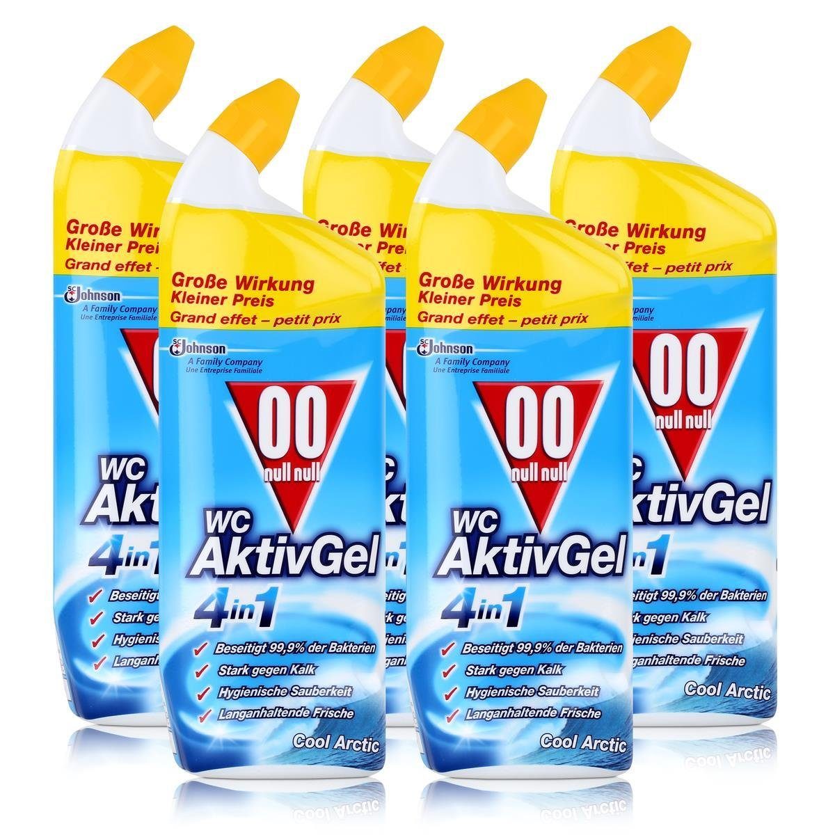 00 null null WC Aktiv Gel 4in1 Cool Arctic 750 ml - Stark gegen Kalk (WC-Reiniger