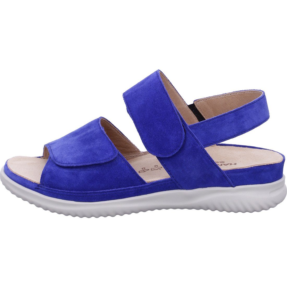 Sandalette Damen Sandalette Nubuk blau - Hartjes 048724 Breeze Schuhe, Hartjes