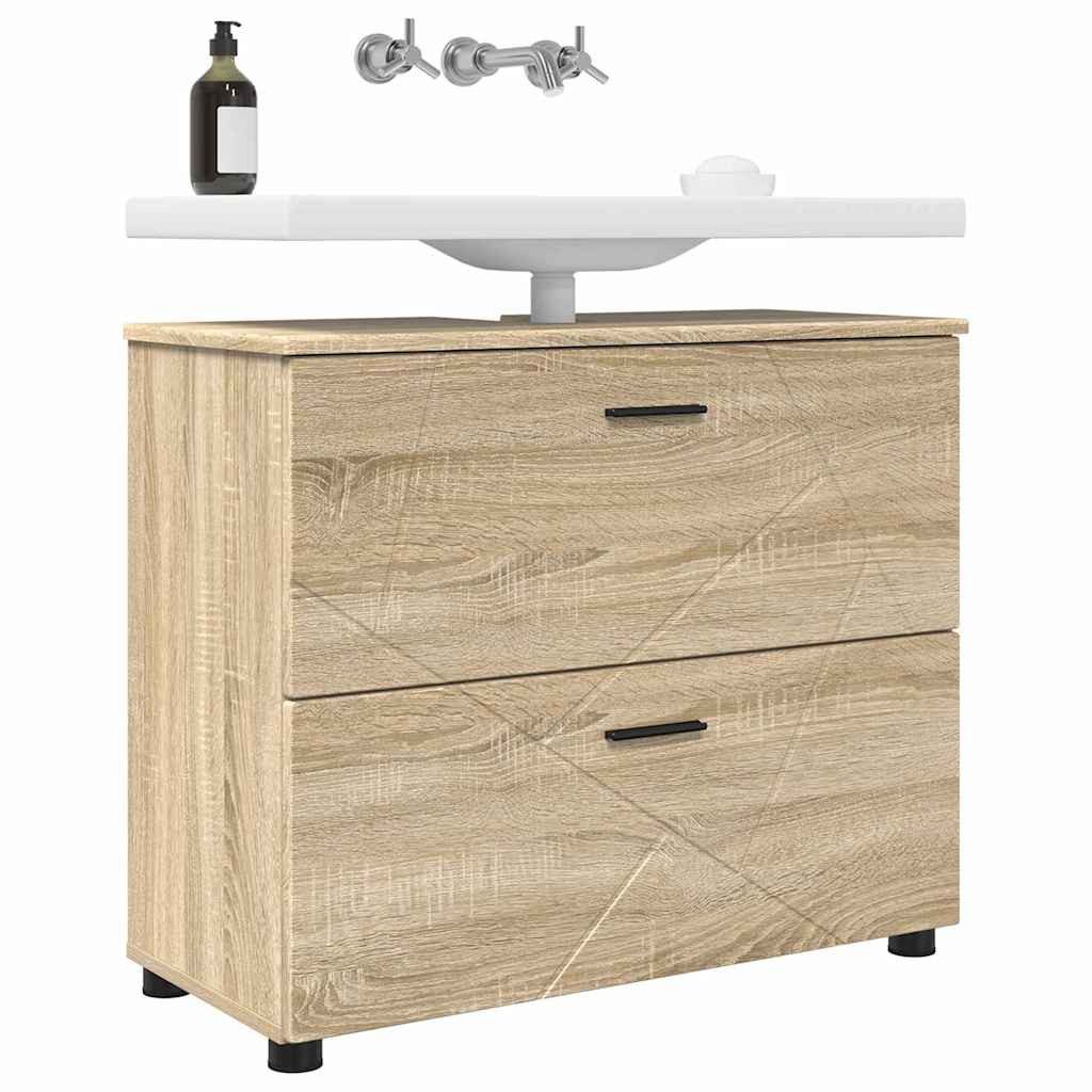 vidaXL Badezimmerspiegelschrank Badezimmer Schrank Sonoma Eiche günstig online kaufen