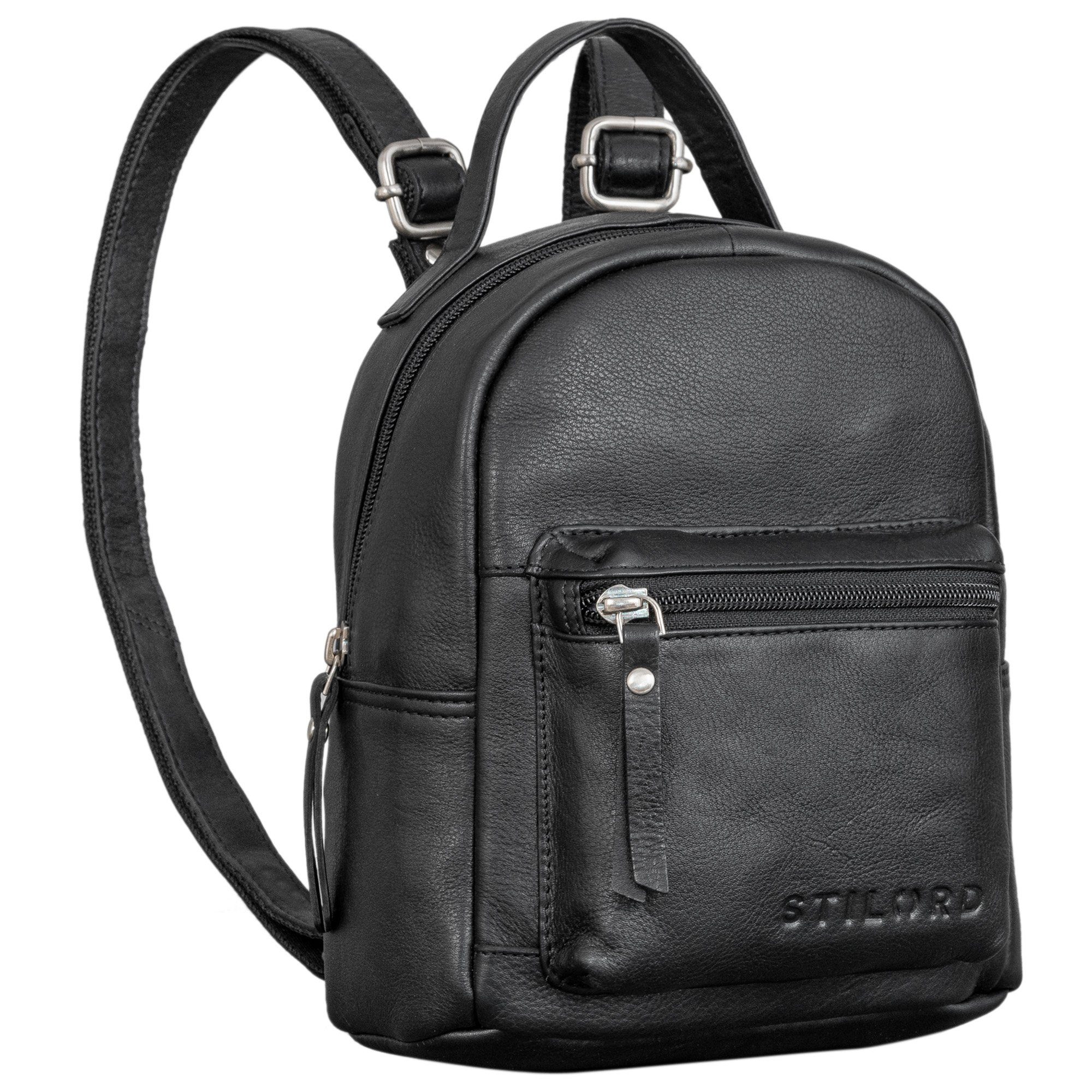 STILORD Cityrucksack "Tiny" Mini Rucksack Damen Leder