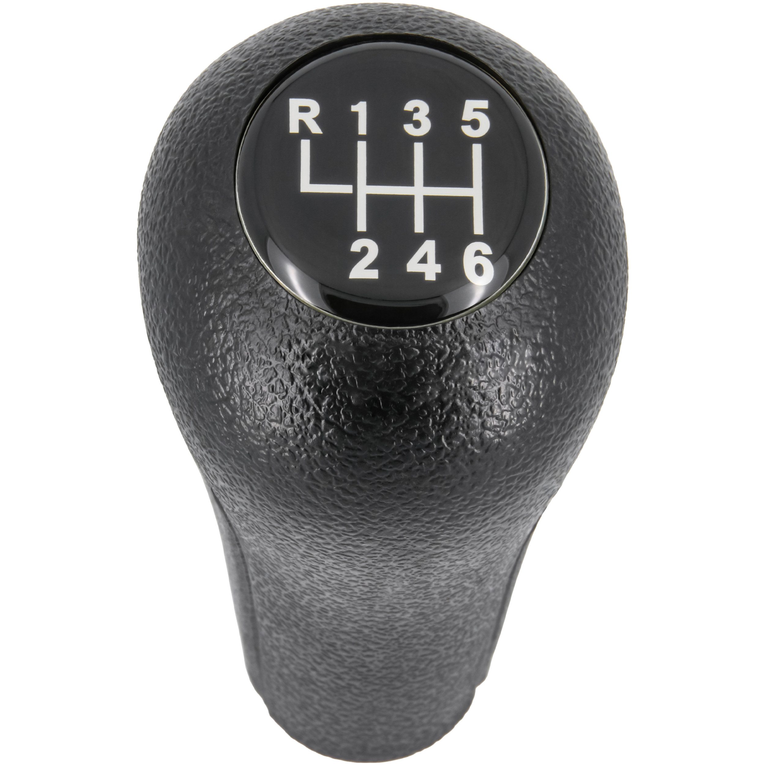 RECAMBO Schalthebel Schaltknauf 6 Gang für BMW X5, Typ E53, 1999-2006, Plug & Play, Auto Schalthebel, schwarz