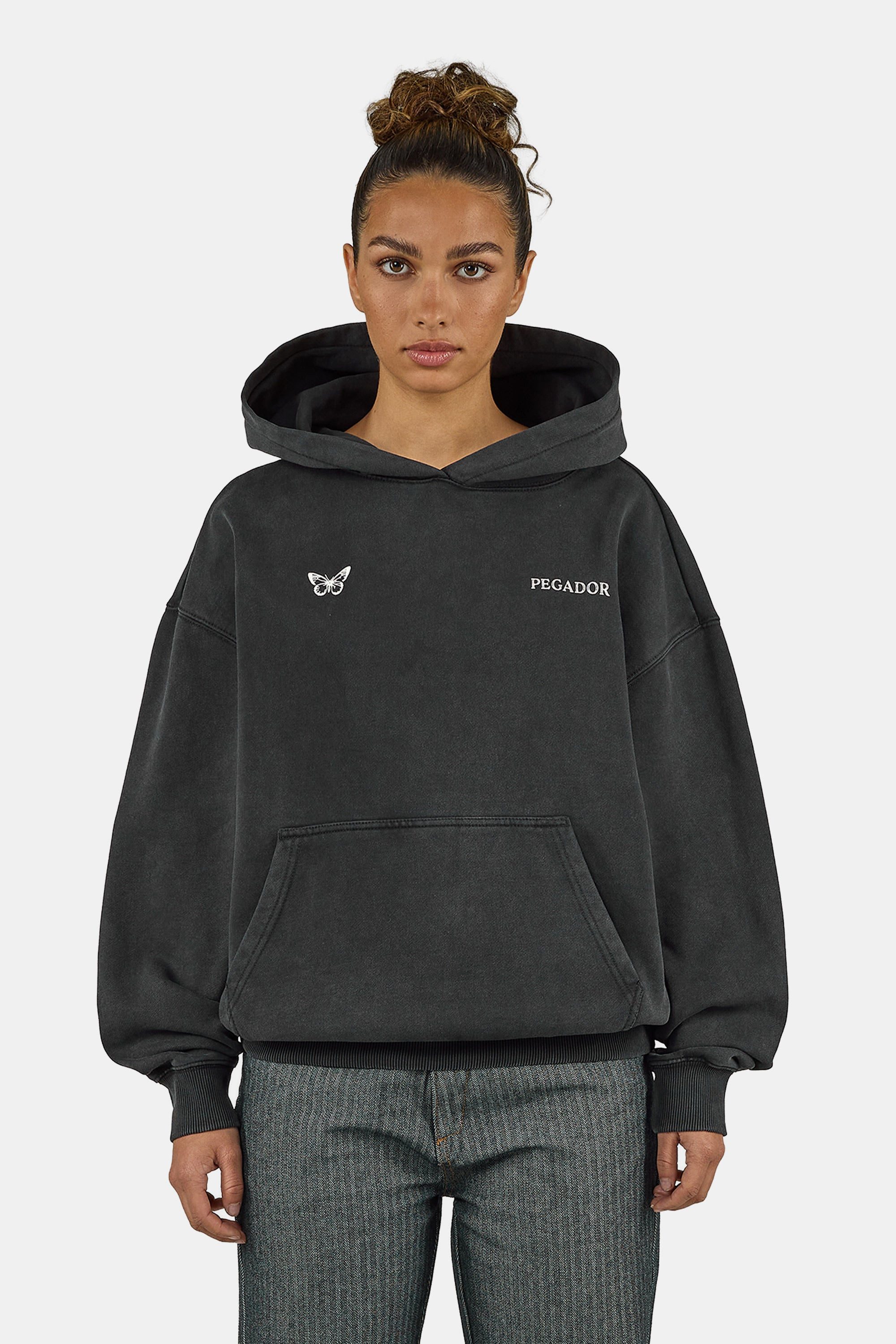 PEGADOR Kapuzensweatshirt Nivelles Oversized Hoodie Baumwollmischung, oversize