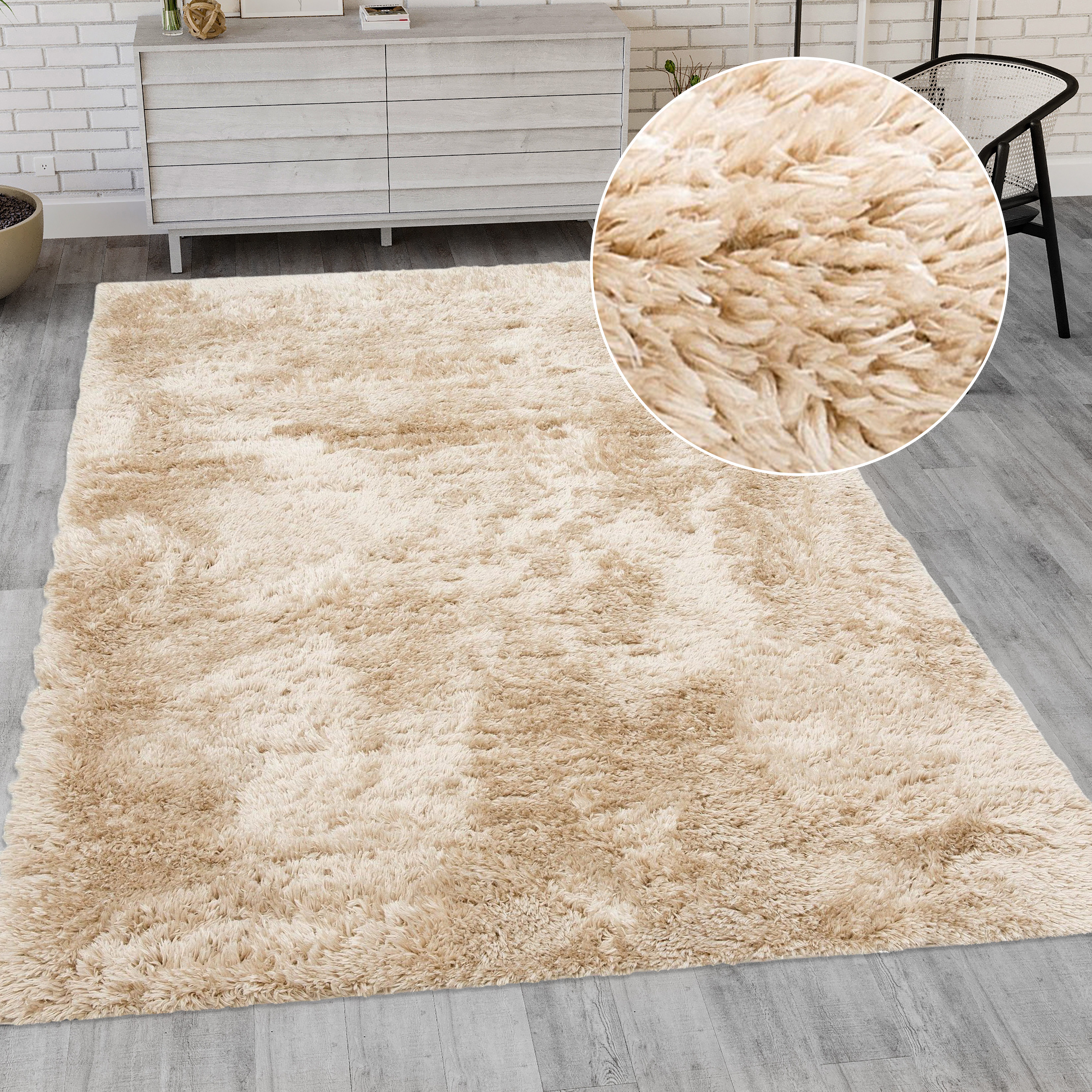 my home Hochflor-Teppich Boldo, rechteckig, Höhe: 50 mm, besonders weich du günstig online kaufen