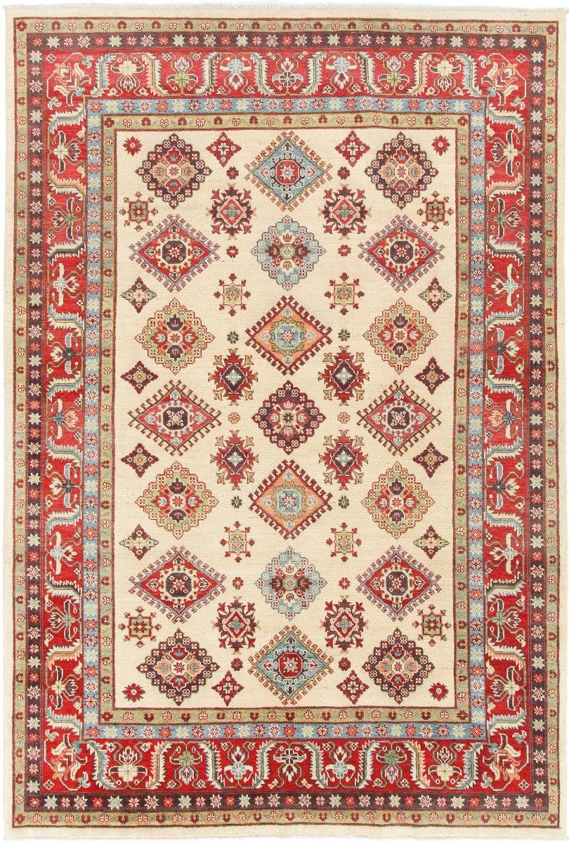 Orientteppich Kazak 198x295 Handgeknüpfter Orientteppich, Nain Trading, rechteckig, Höhe: 5 mm