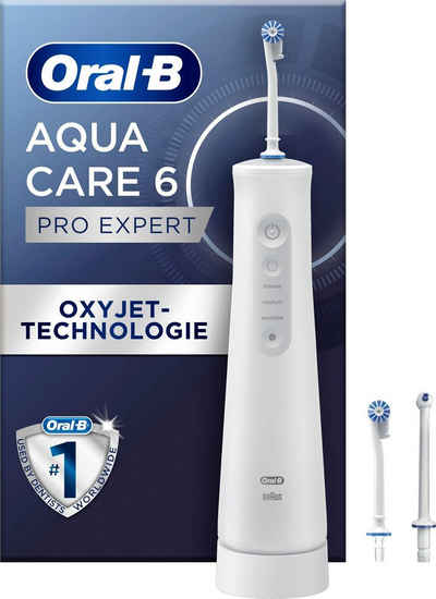 Oral B Munddusche AquaCare 6, Aufsätze: 3 St., Kabellose mit Oxyjet-Technologie