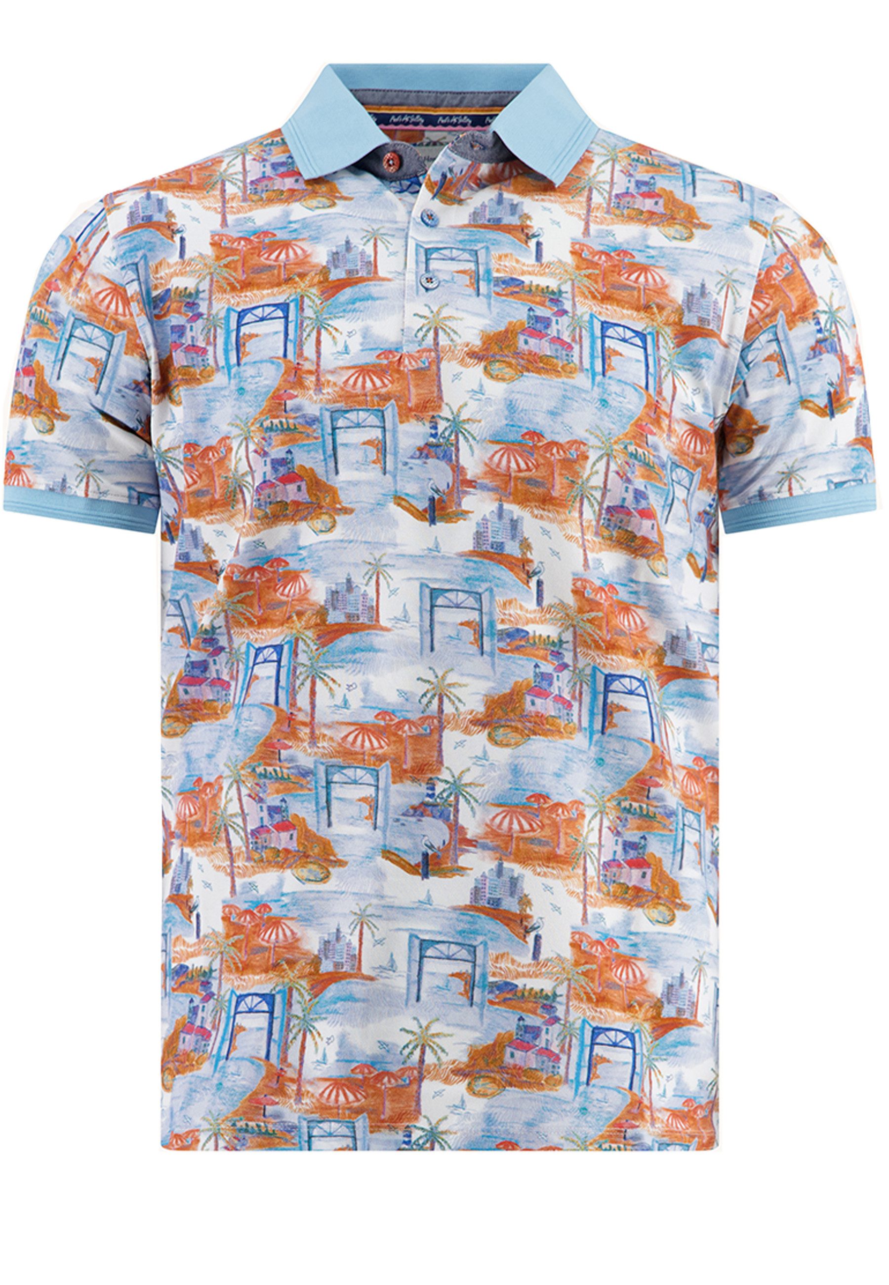 A Fish named Fred Poloshirt A Fish named Fred Poloshirt impression island (1-tlg)