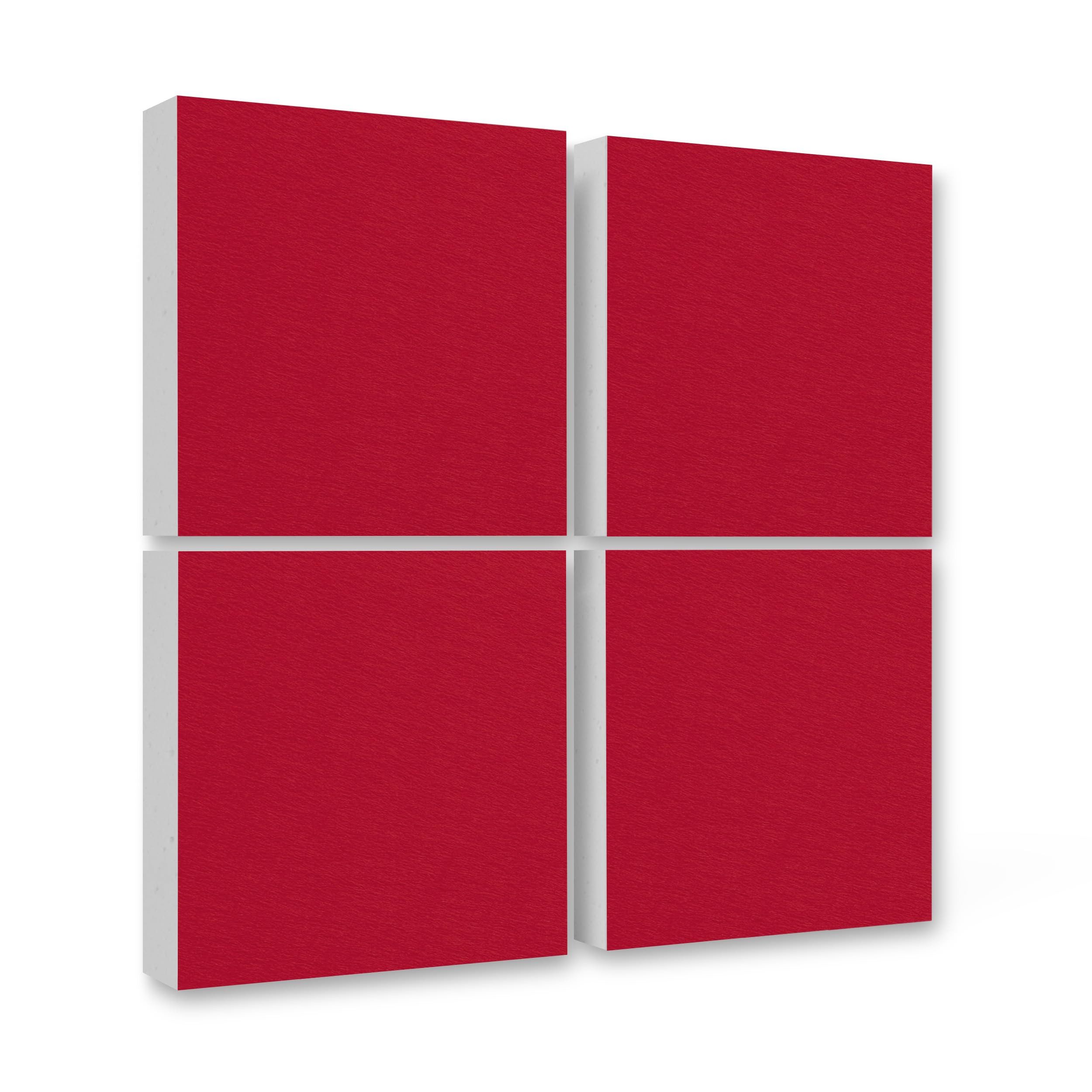 platino24 Dekorpaneele Rechteck aus Basotect ® G+ mit Akustikfilz 825x550x50mm Uni