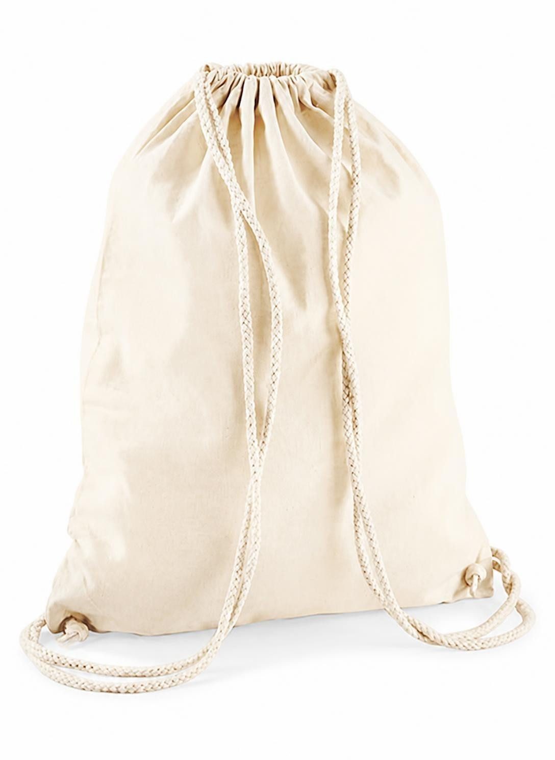 Westford Mill Turnbeutel Baumwoll Gymsac / Turnbeutel, 37 x 46 cm
