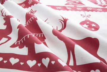 Bettwäsche Sindbad in Gr. 135x200 oder 155x220 cm, ideal für Weihnachten, my home, Biber, 2 teilig, Weihnachtsbettwäsche, Winter