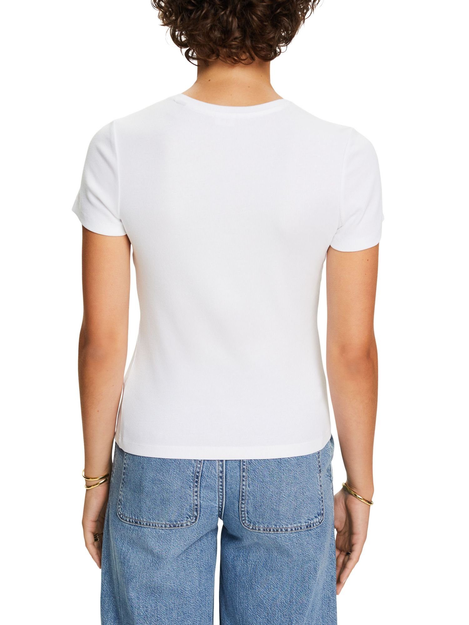 WHITE Esprit T-Shirt (1-tlg) T-Shirts