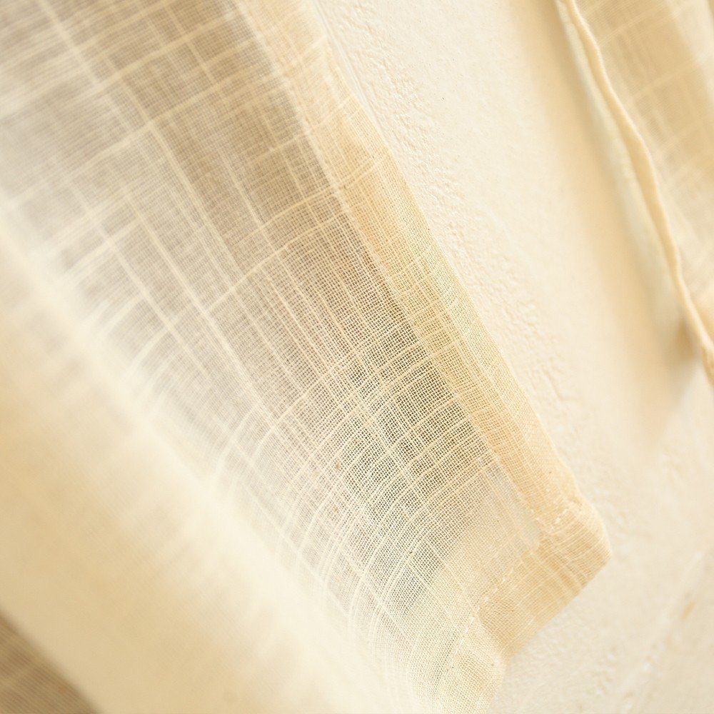 Leinen Halbe natürlicher Baumwolle Schiebegardine 140*50cm, Fenstervorhänge FELIXLEO aus