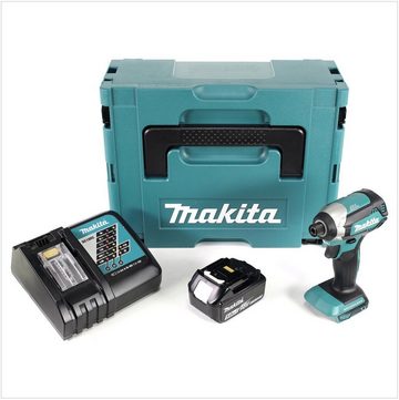 Makita Akku-Schlagschrauber DTD 153 RT1J 18 V Akku Brushless Schlagschrauber im Makpac + 1x BL 18