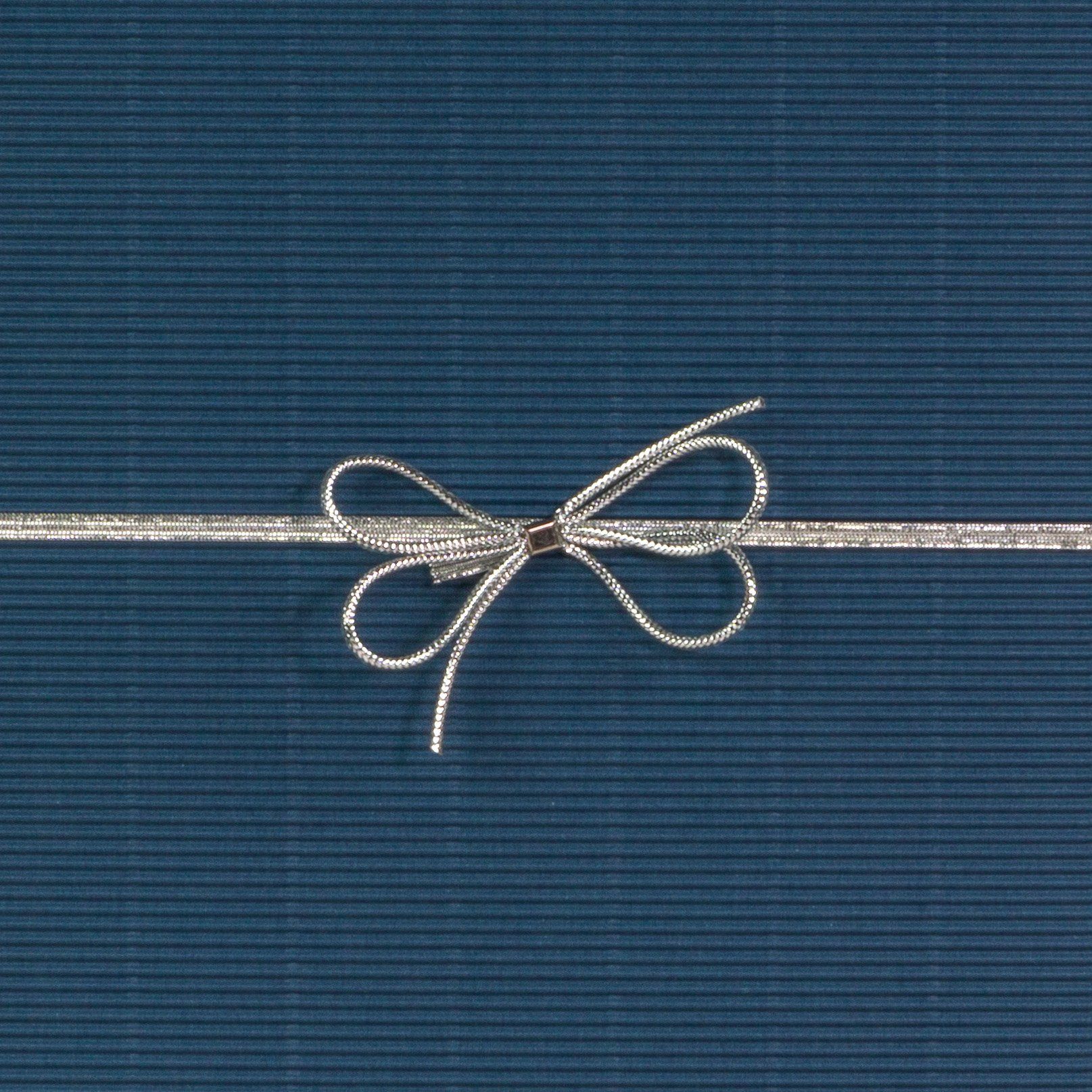 KK Verpackungen Geschenkband, 100 x Lang cm Länge Fertigschleife 700-1400mm Geschenkschleife 70-140 Silber Silber