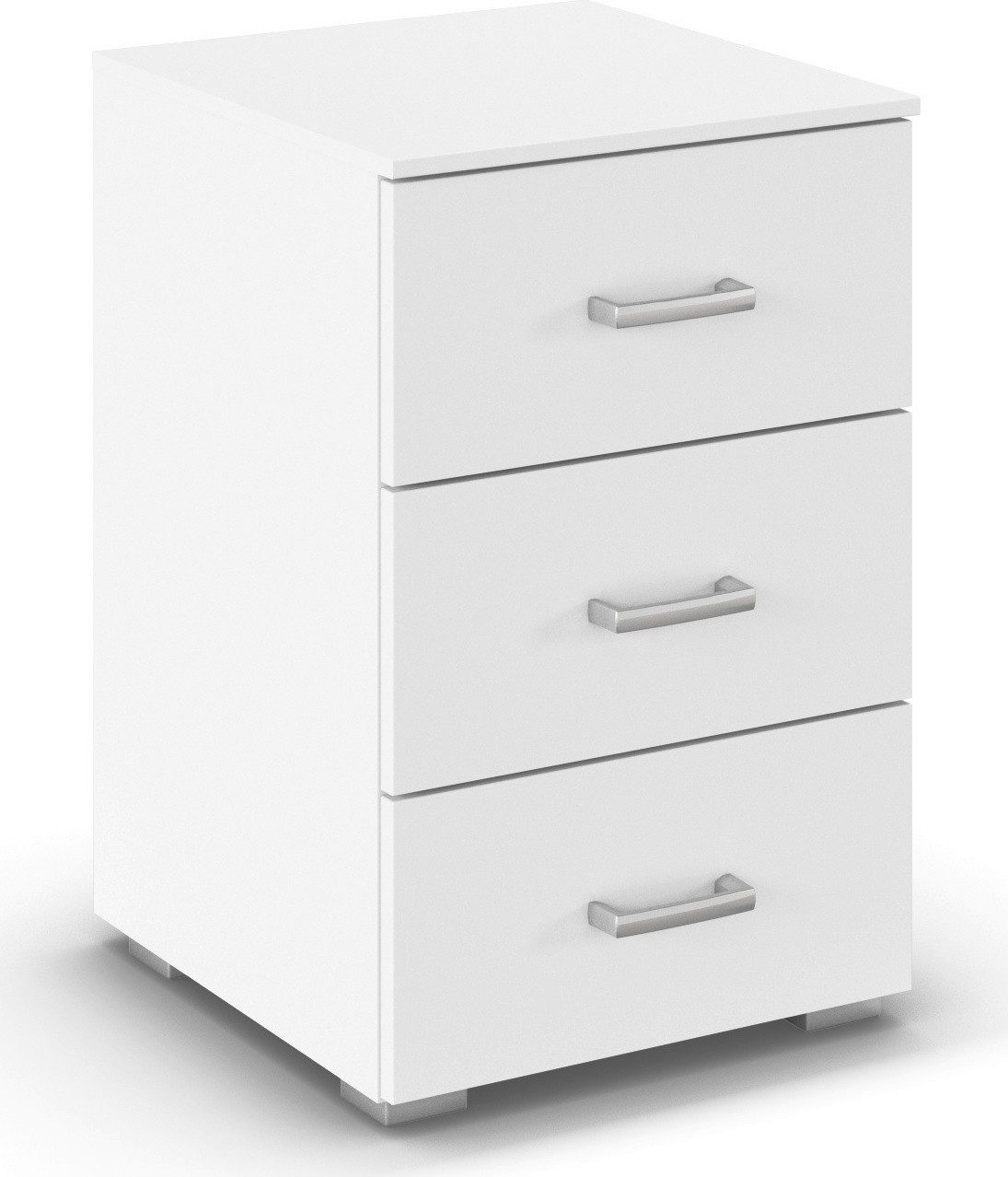 rauch Nachtkommode Gamma (Breite 40 cm / Höhe 61 cm, verschiedene Griffvarianten/-Farben), mit 3 geräumigen Schubladen MADE IN GERMANY