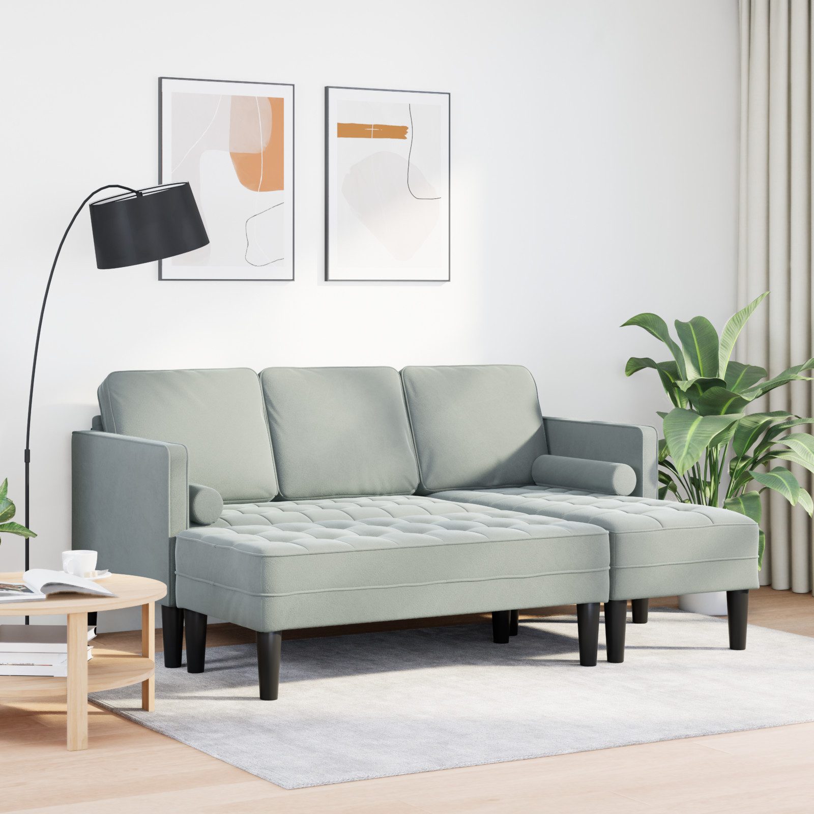 vidaXL Sofa Garten Sofa mit Bank günstig online kaufen