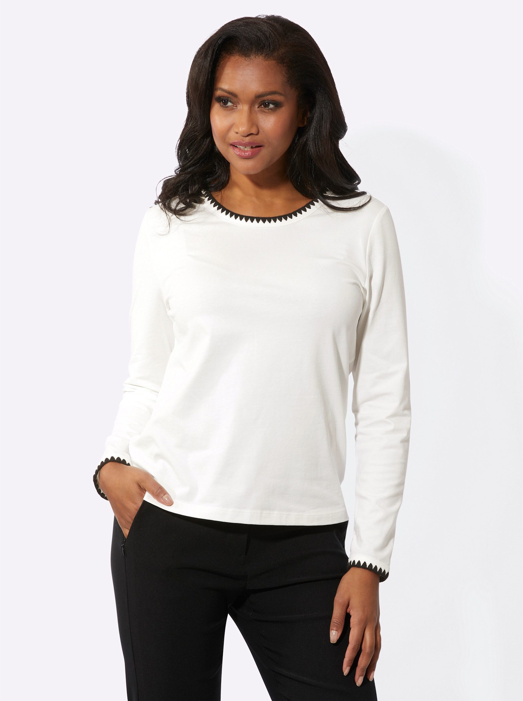 Inspirationen Langarmshirt "Langarm-Shirt", (1 tlg.) günstig online kaufen