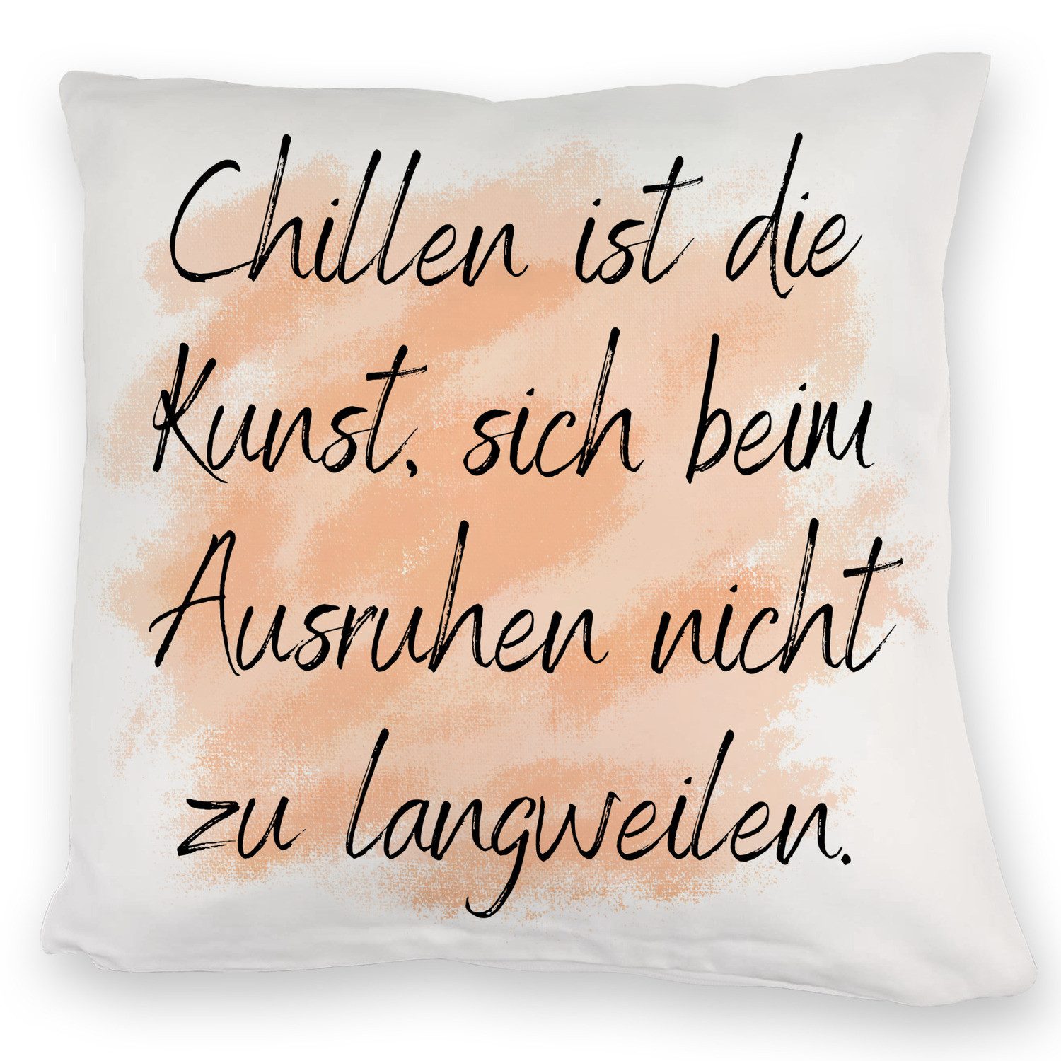speecheese Dekokissen Chillen Kuschelkissen mit Spruch