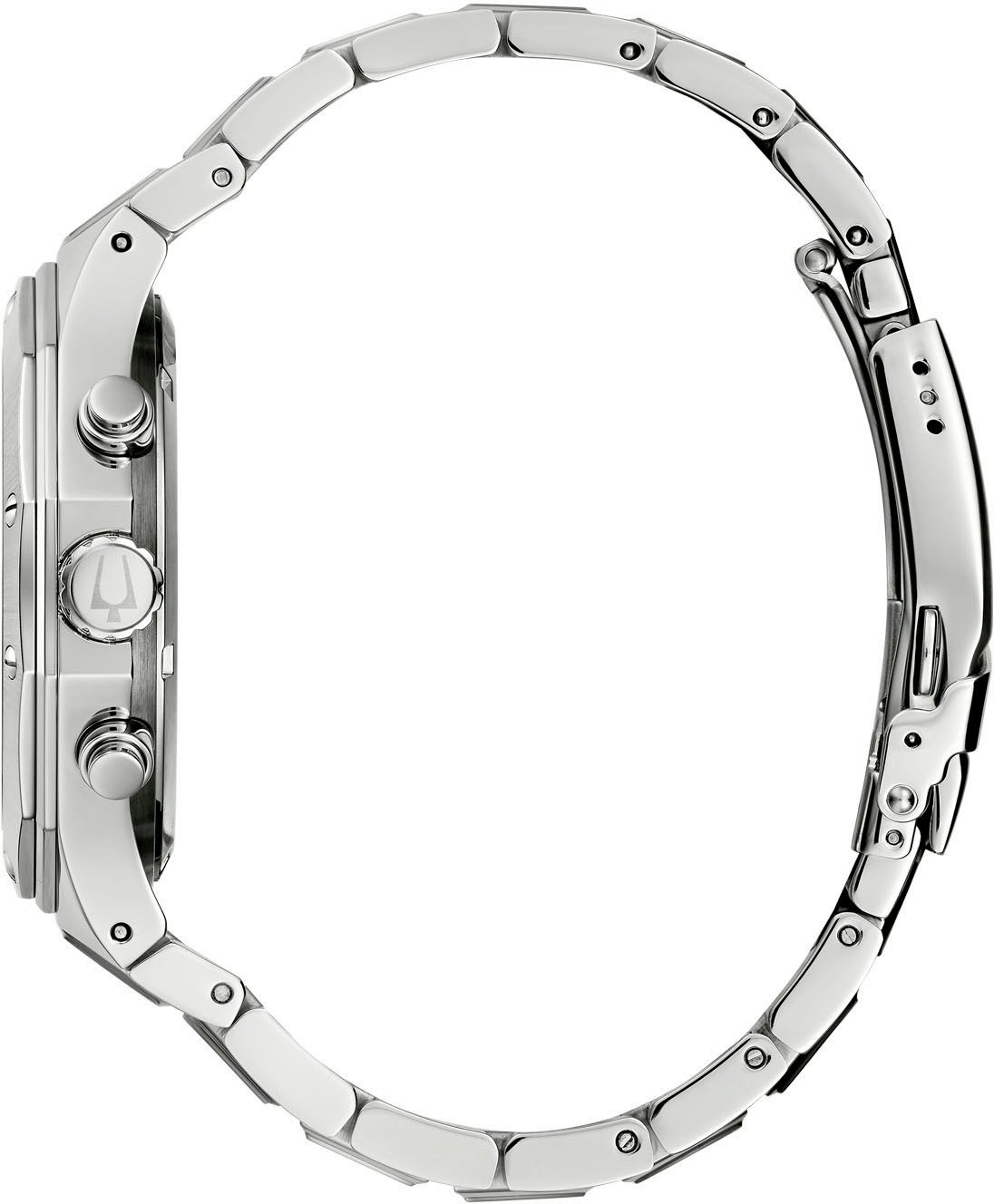 Bulova Chronograph 96B410, Armbanduhr, Quarzuhr, Herrenuhr, Edelstahlarmband, Saphirglas