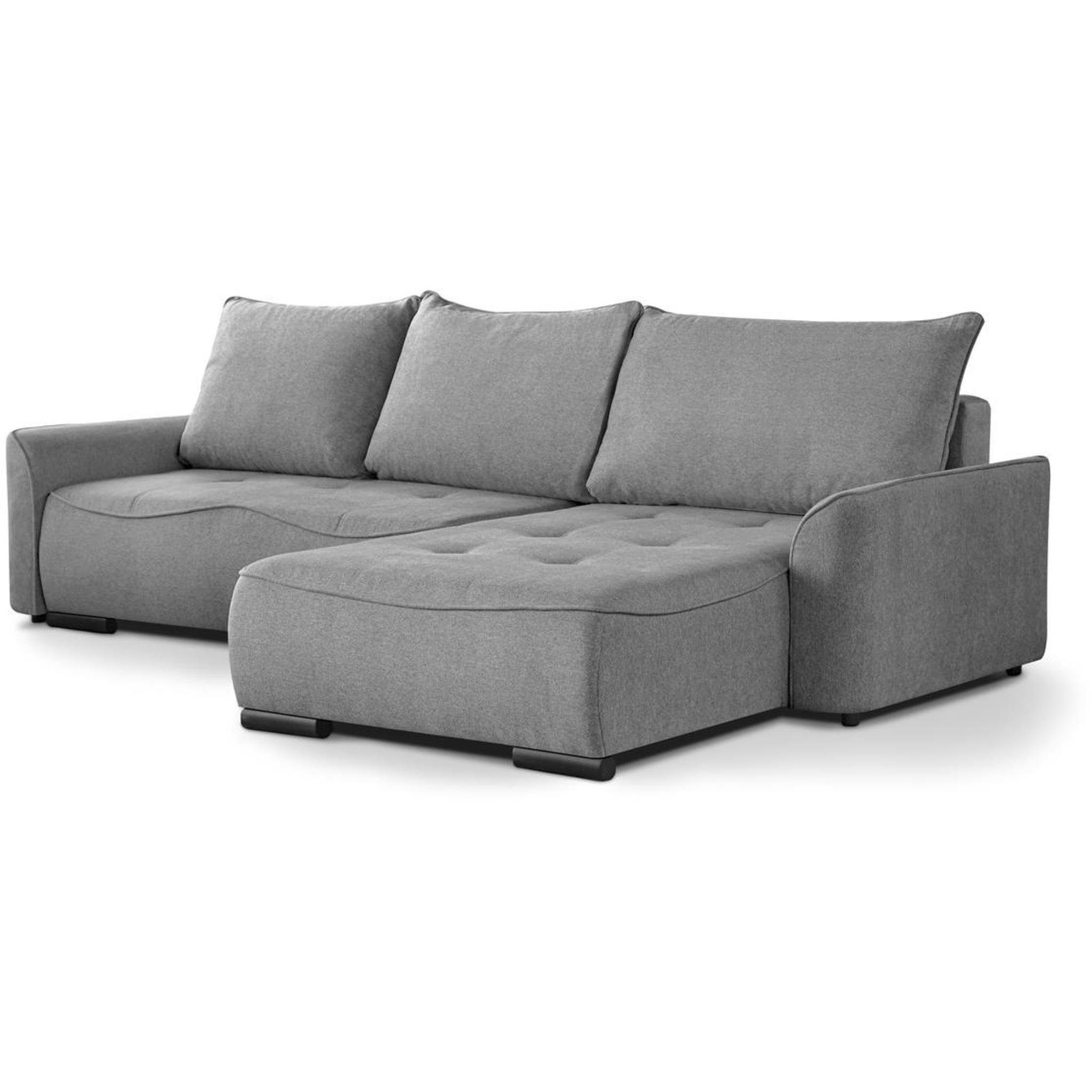 Schlafecke Ecksofa universelle mit L, Schlaffunktion mane, und mit Beautysofa Satin Bettkasten