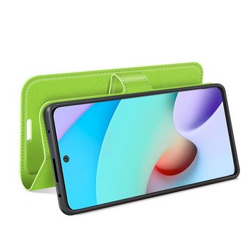 König Design Handyhülle Xiaomi Redmi 10, Schutzhülle Schutztasche Case Cover Etuis Wallet Klapptasche Bookstyle