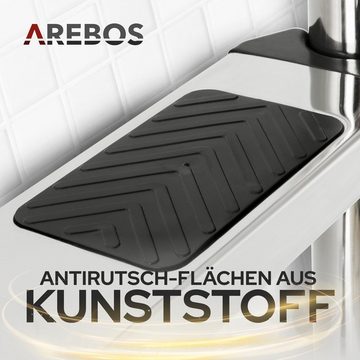 Arebos Poolleiter Edelstahl, inkl. Kunststoffbolzen, Flanschrohr und Montagematerial (Stück)