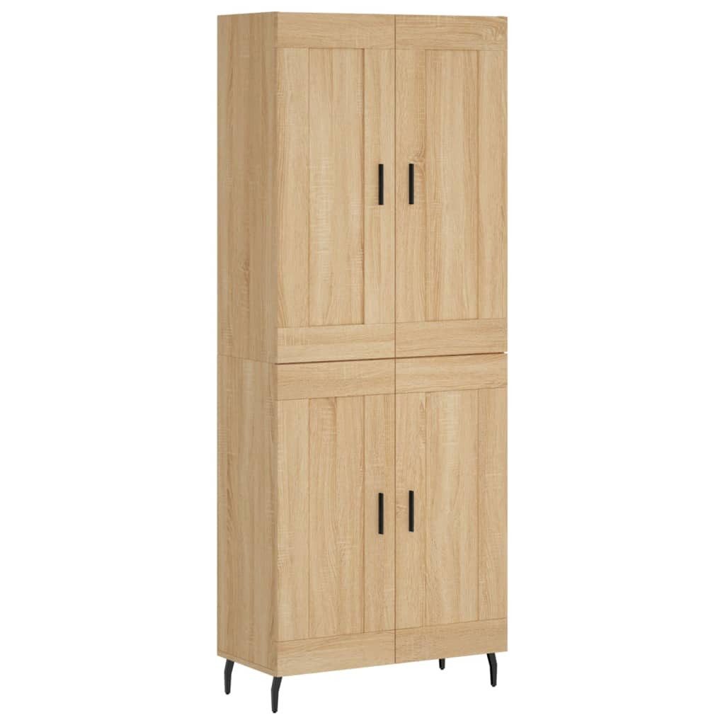 vidaXL Highboard Highboard Sonoma-Eiche 69,5x34x180 cm günstig online kaufen