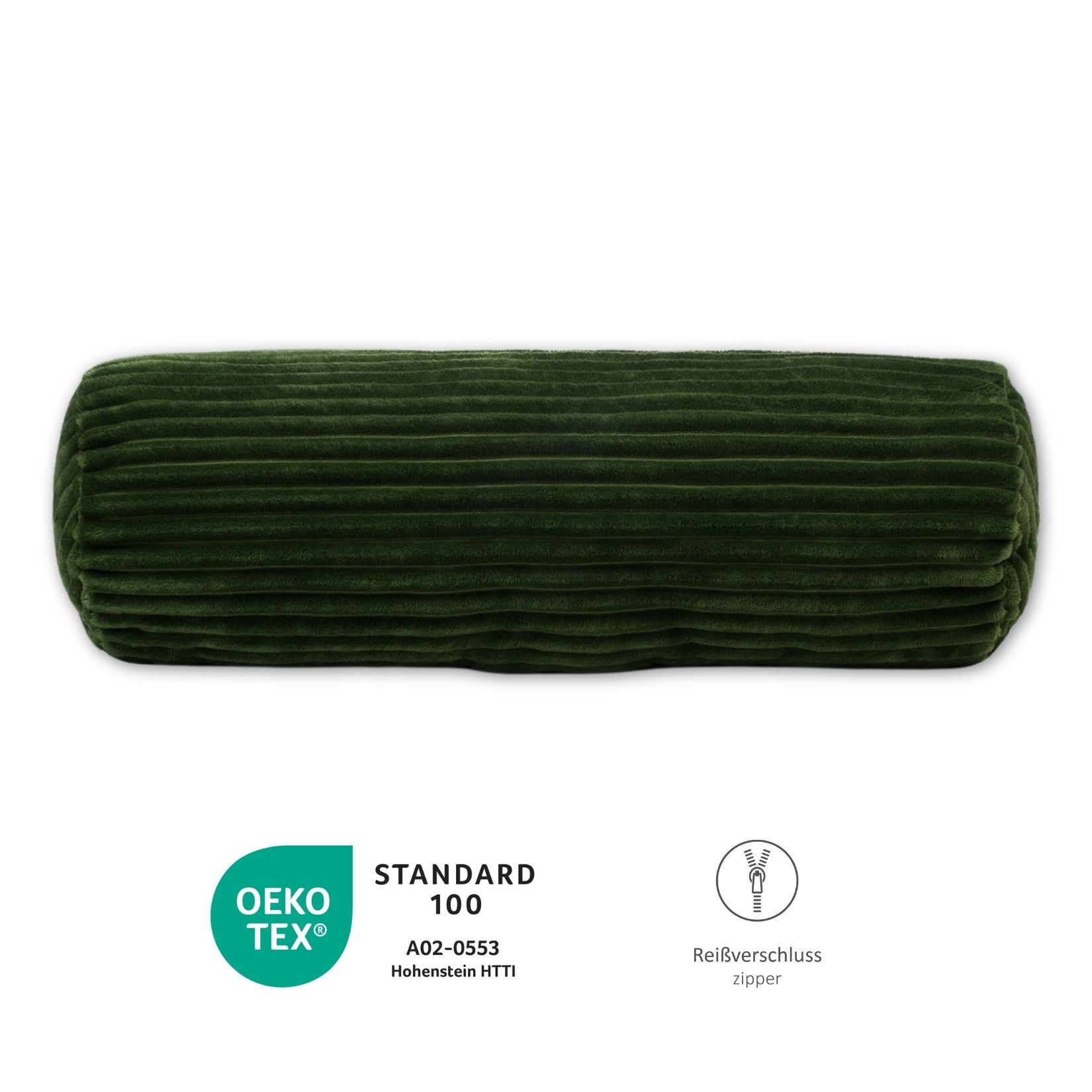 liebling Dekokissen Kopfkissen mit Cord-Optik, mit Reißverschluss konfektioniert, Ökotex Standard 100