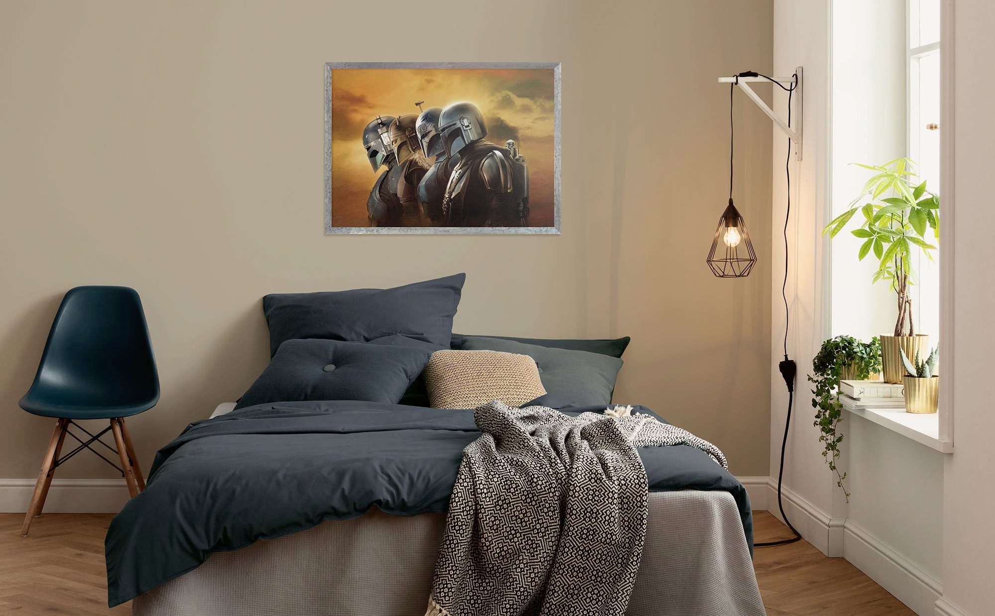 Komar Wandbild Star Wars The Mandalorian Line Up, Disney (Set, 1 St), 40 x 50 cm (Breite x Höhe) - Kinderzimmer, Dekoration