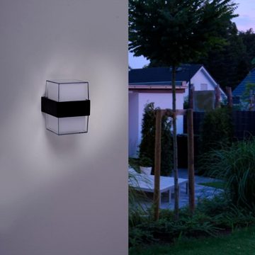 Paul Neuhaus LED Außen-Wandleuchte LED Wandleuchte Cara in Anthrazit 2x 5W 700lm IP44, keine Angabe, Leuchtmittel enthalten: Ja, fest verbaut, LED, warmweiss, Aussenlampe, Aussenwandleuchte, Outdoor-Leuchte