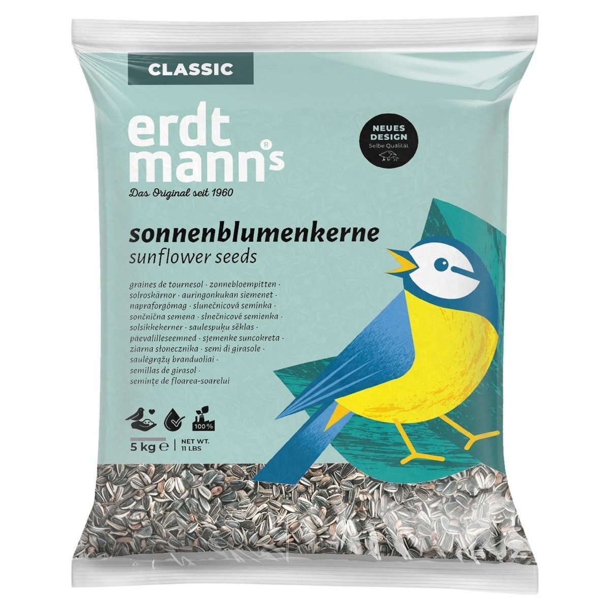 Erdtmann's Sonnenblumenkerne 5 kg, für: Vogel