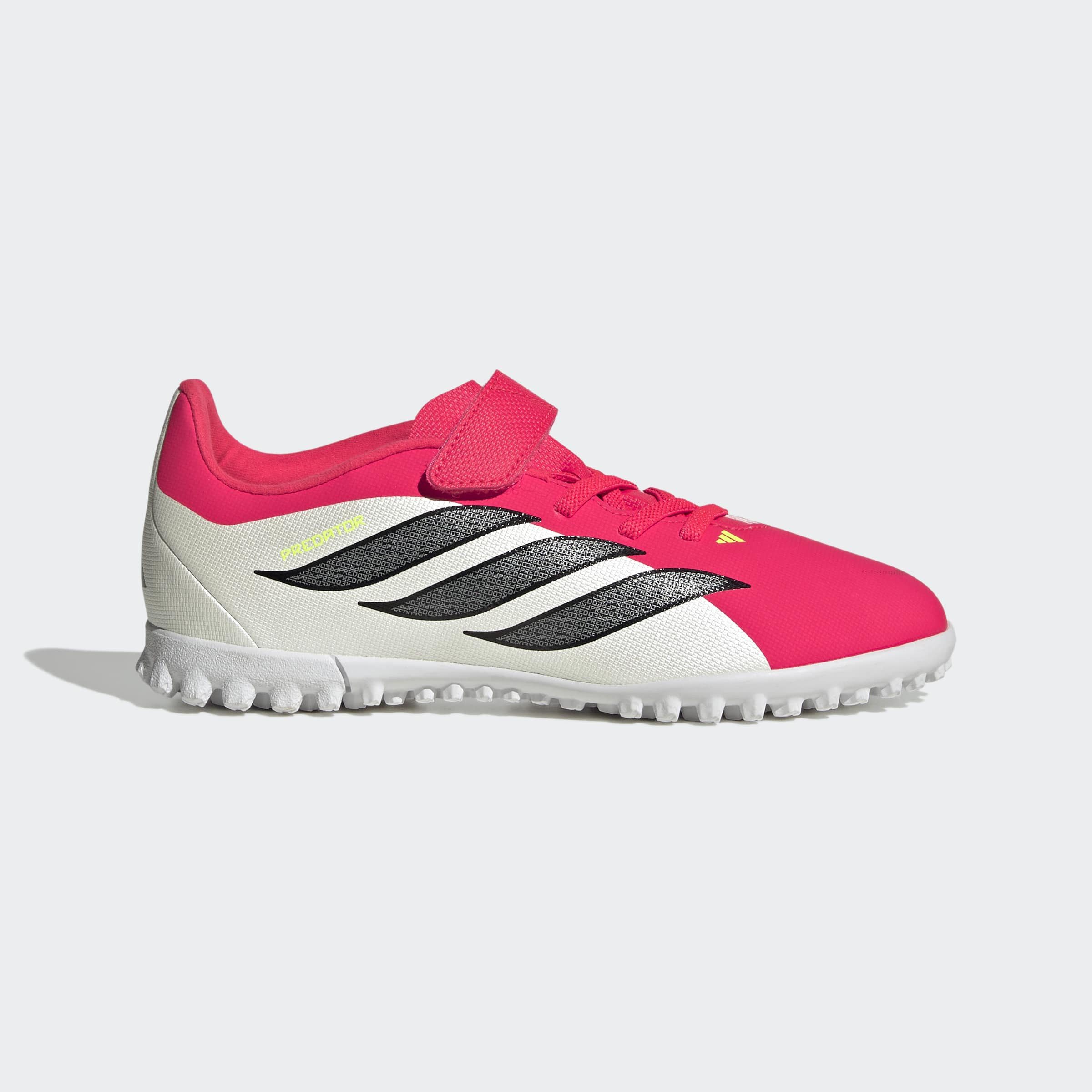 adidas Performance PREDATOR CLUB HOOK-AND-LOOP TURF KIDS Fußballschuh für Kunstrasen, Hart- und Aschenplätze, für Kinder & Jugendliche