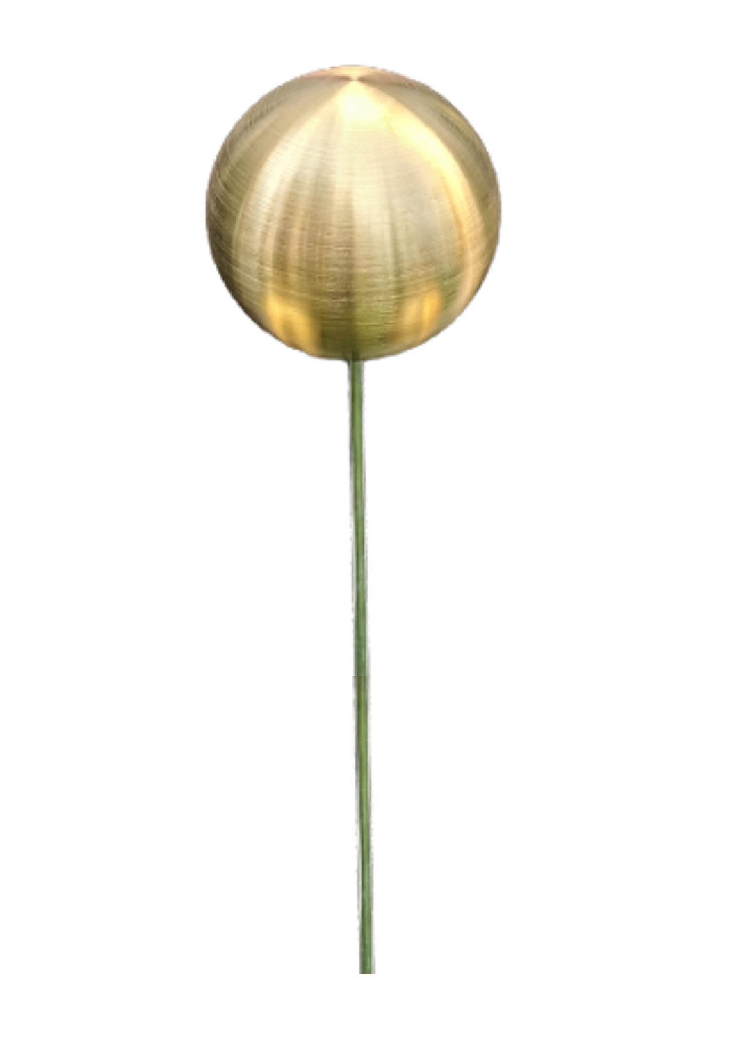 Jürgen Bocker - Gartenambiente Gartenstecker Rosenkugel Edelstahl Gold matt Stab 80 cm Gartenstecker Beetstecker