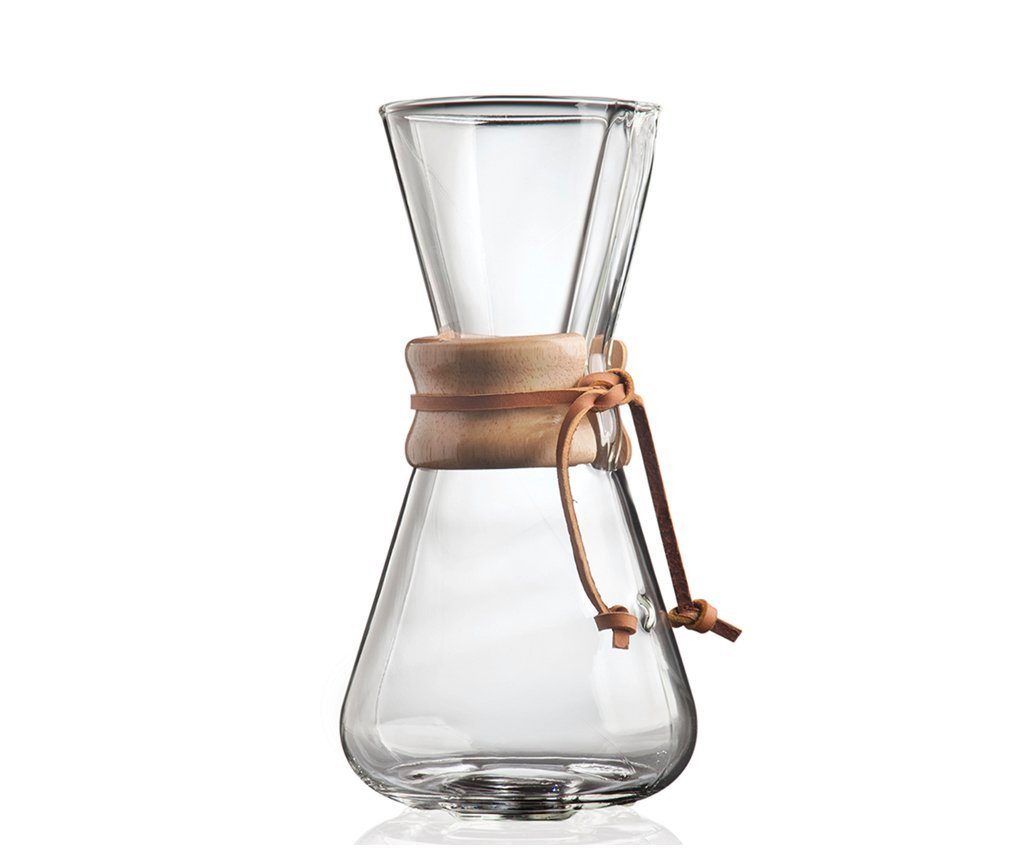 Chemex Kaffeebereiter, 0,47l Kaffeekanne, für 1-3 Tassen