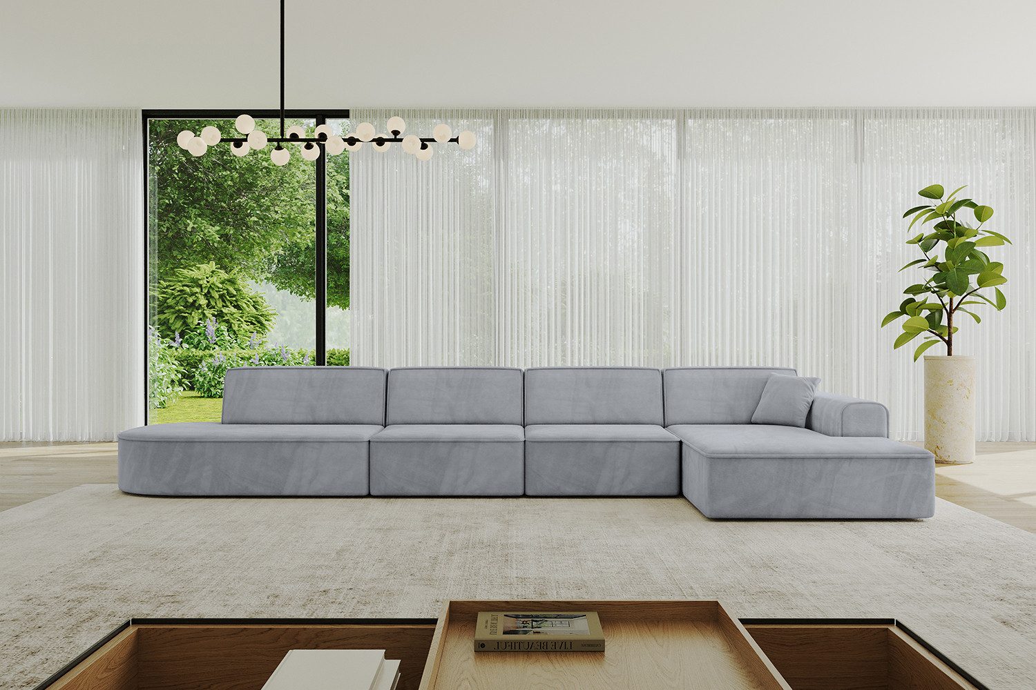 ALTDECOR Ecksofa IREA-L3-v3, Sofa Praktische Bequeme Funktionsecke Couch L-Form Eckcouch, Corner Sofa L-Form Vielseitige Sofa Wohnlandschaft Wohnzimmer