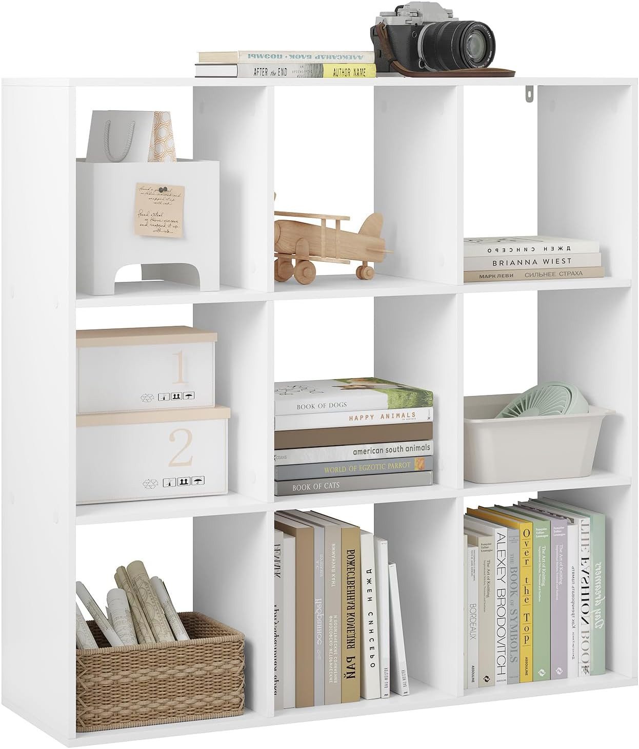 Woltu Bücherregal, Würfelregal mit 9 Fächern, günstig online kaufen