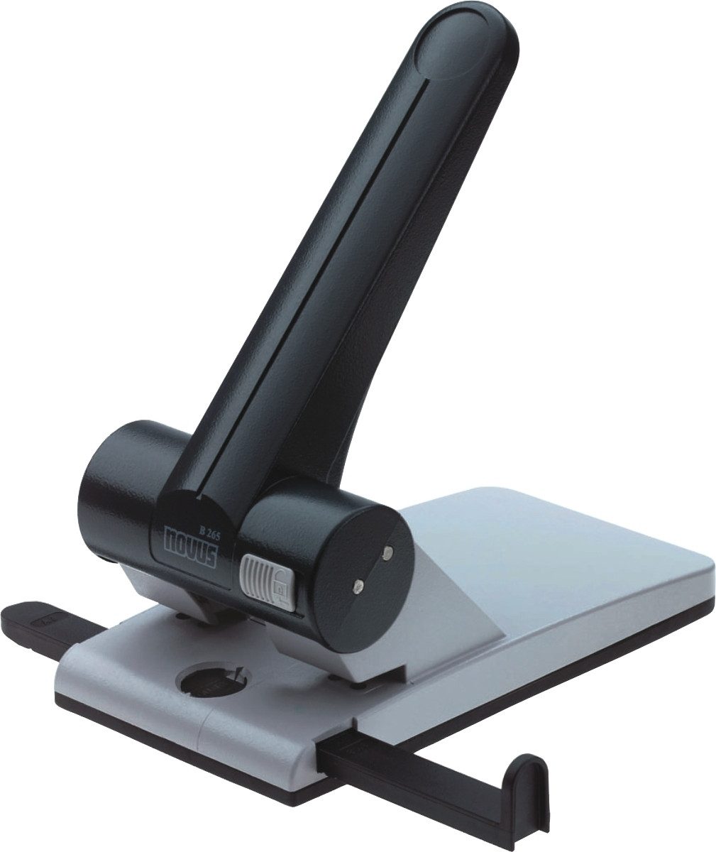 NOVUS Locher Registraturlocher B265 6,5mm Stanzleistung hellgrau/dunkelgrau