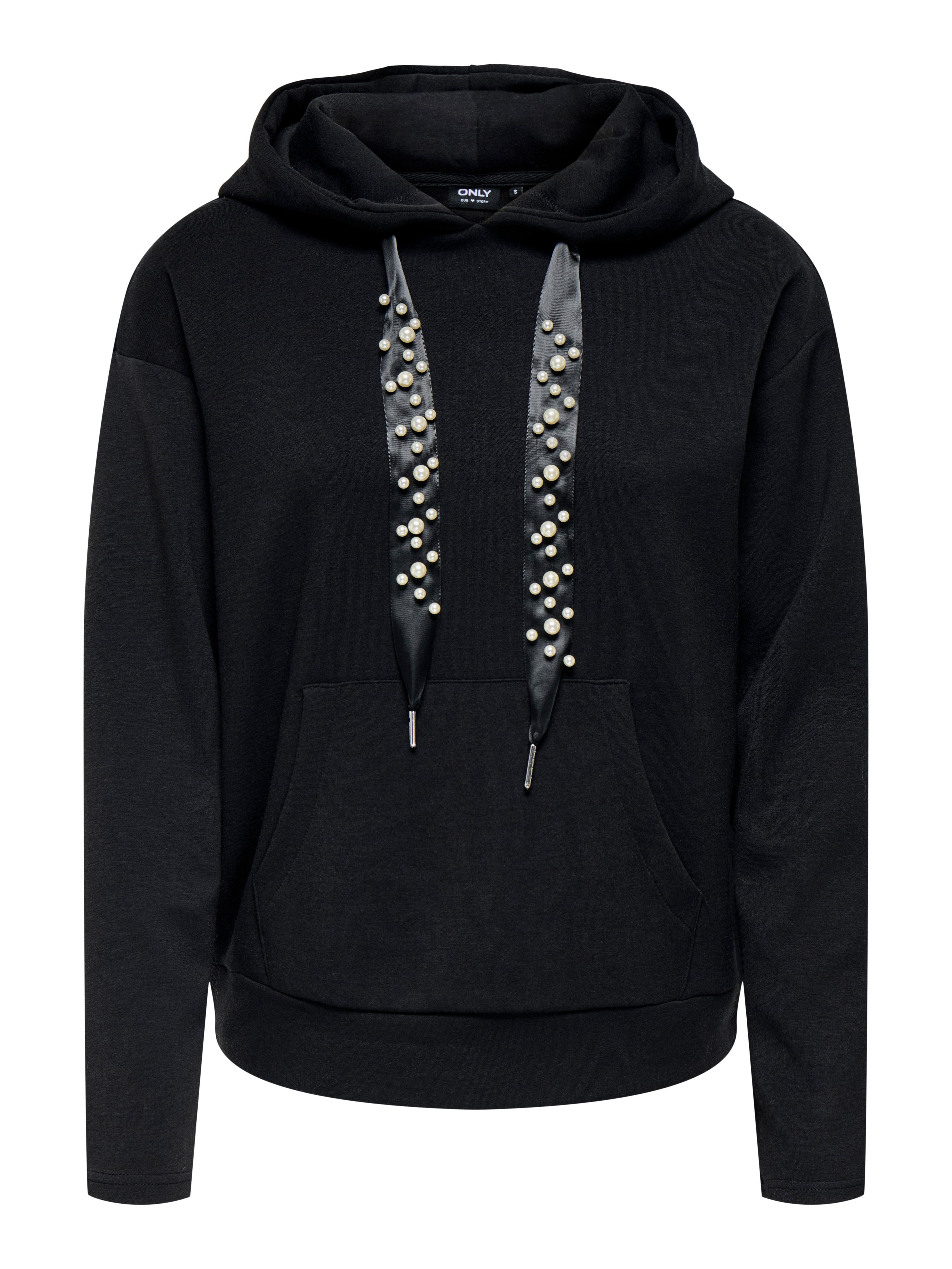 ONLY Rundhalspullover ONLFANCY L/S HOOD STRING günstig online kaufen