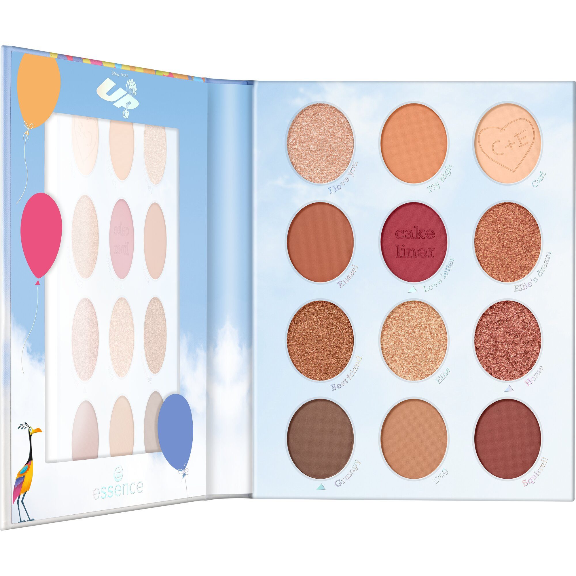 Essence Lidschatten-Palette Disney Pixar Up eyeshadow palette, mit vielfältigen Nuancen
