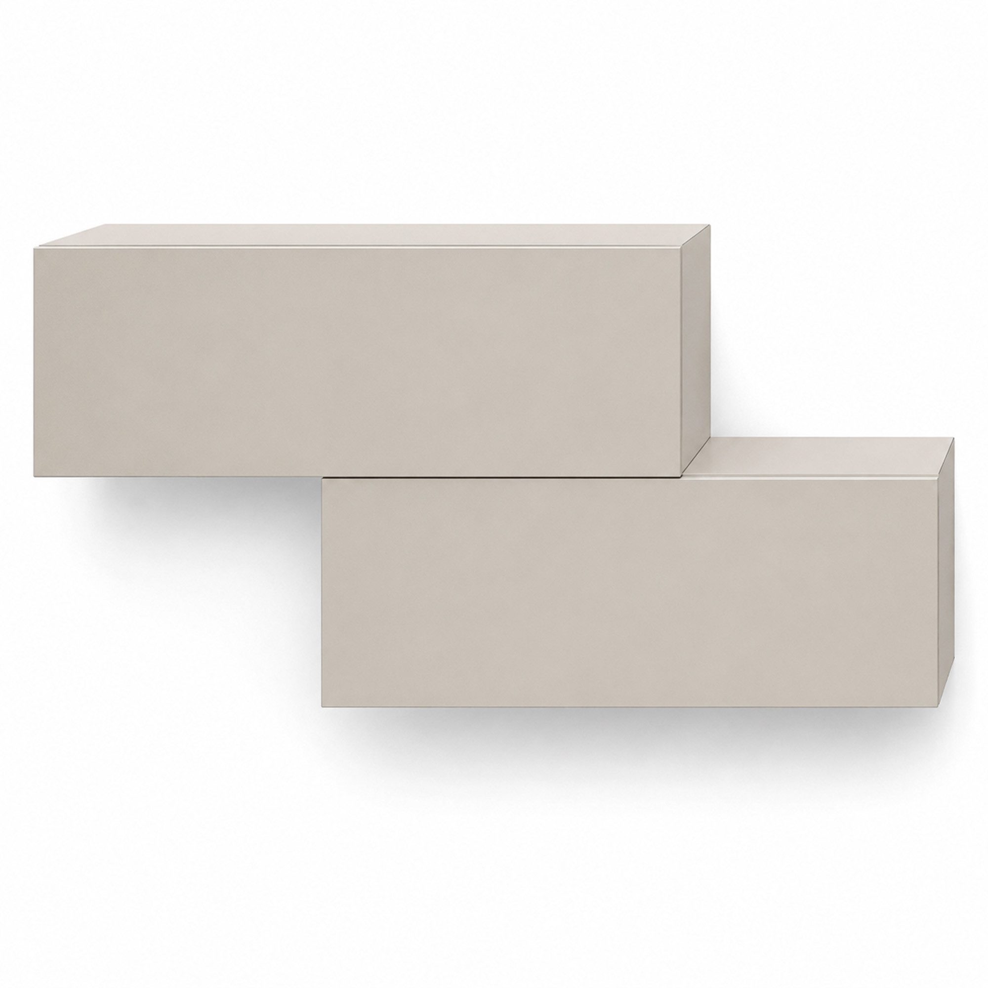Planetmöbel Garderobenschrank Kompaktgarderobe Wandschrank 200 cm (schmaler Flurschrank mit Stauraum, 2-St., Flurgarderobe mit Soft-Open Funktion) Flurkommode vielseitig kombinierbar, 2x 100 cm