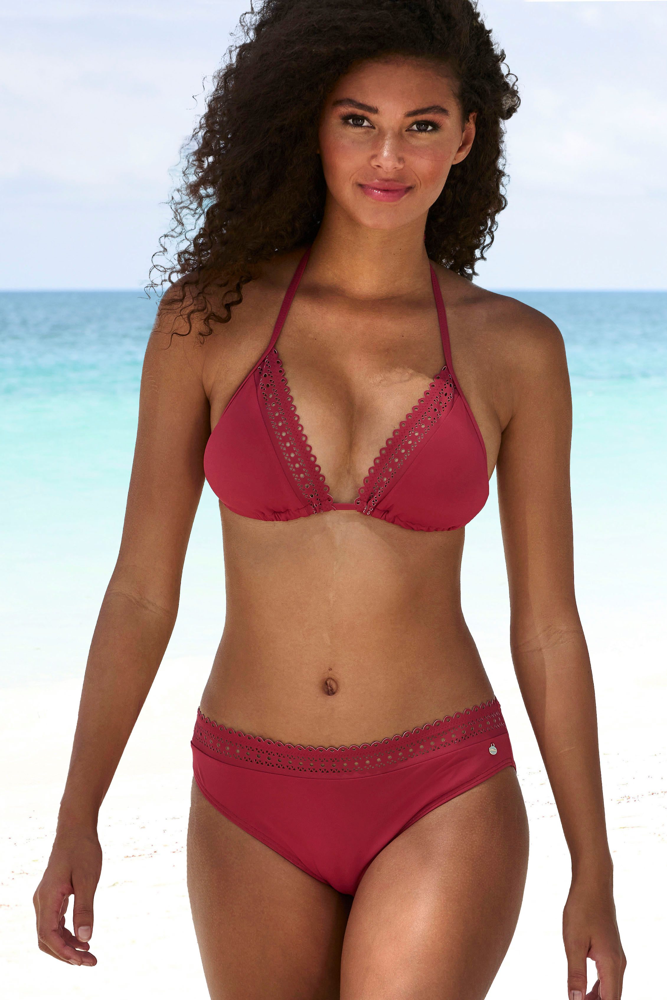 s.Oliver Triangel-Bikini-Top Aiko, mit Häkeloptik