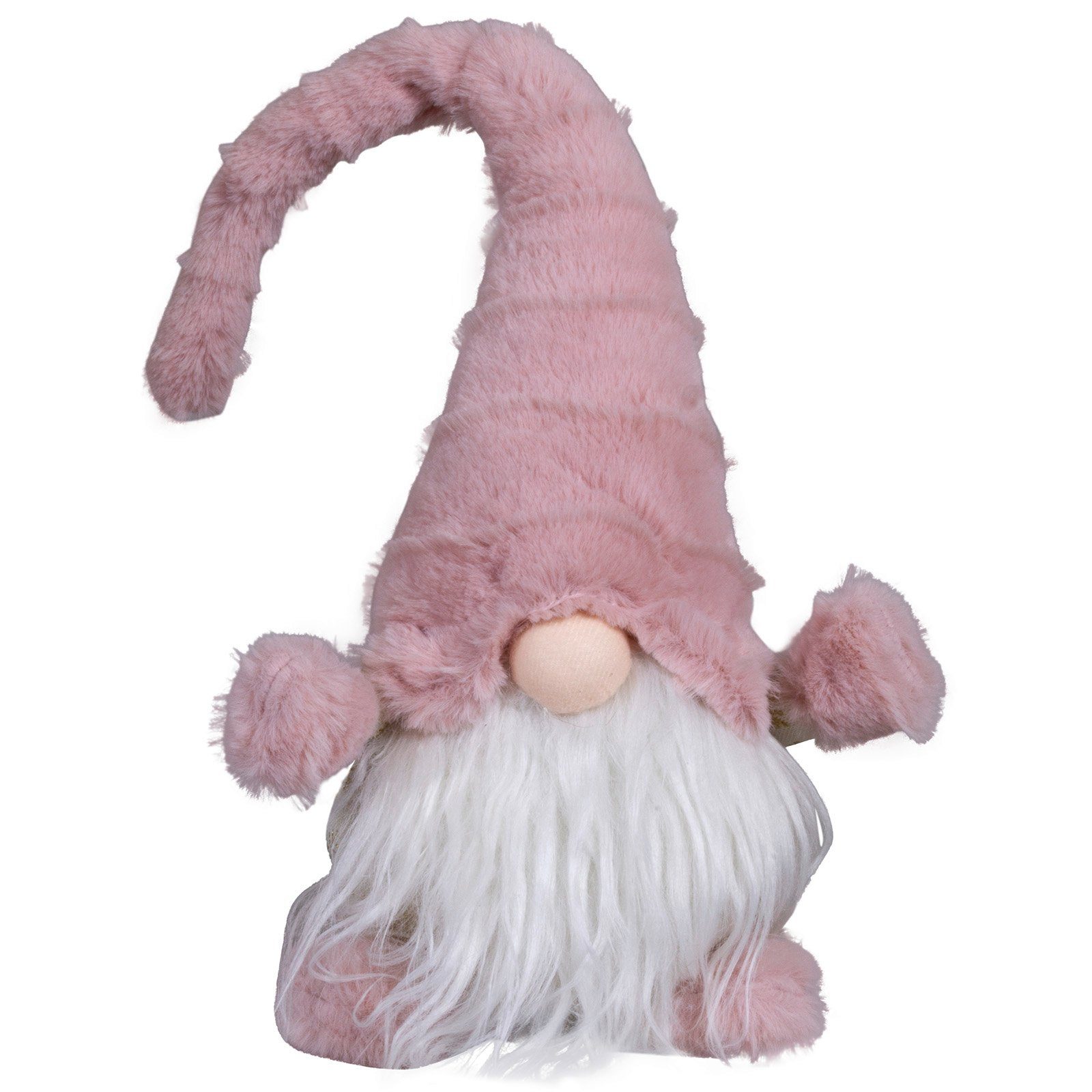 Christmas Paradise Weihnachtsfigur Бес 34cm (48cm) sitzend (Deko Figur, 1 St), Weihnachten, pink