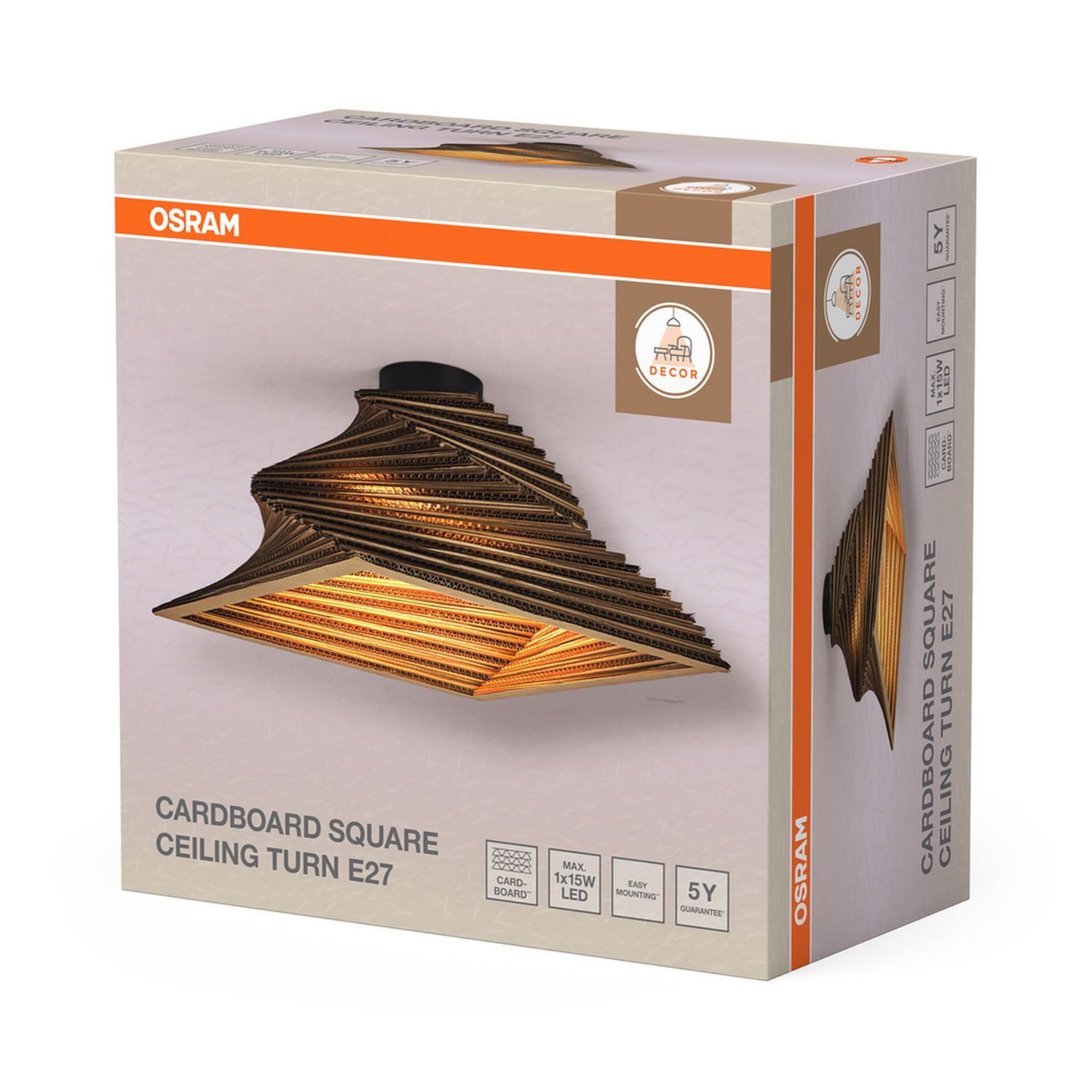 Licht-Erlebnisse Deckenleuchte GERA, ohne Leuchtmittel, E27 B: 40 cm Modern