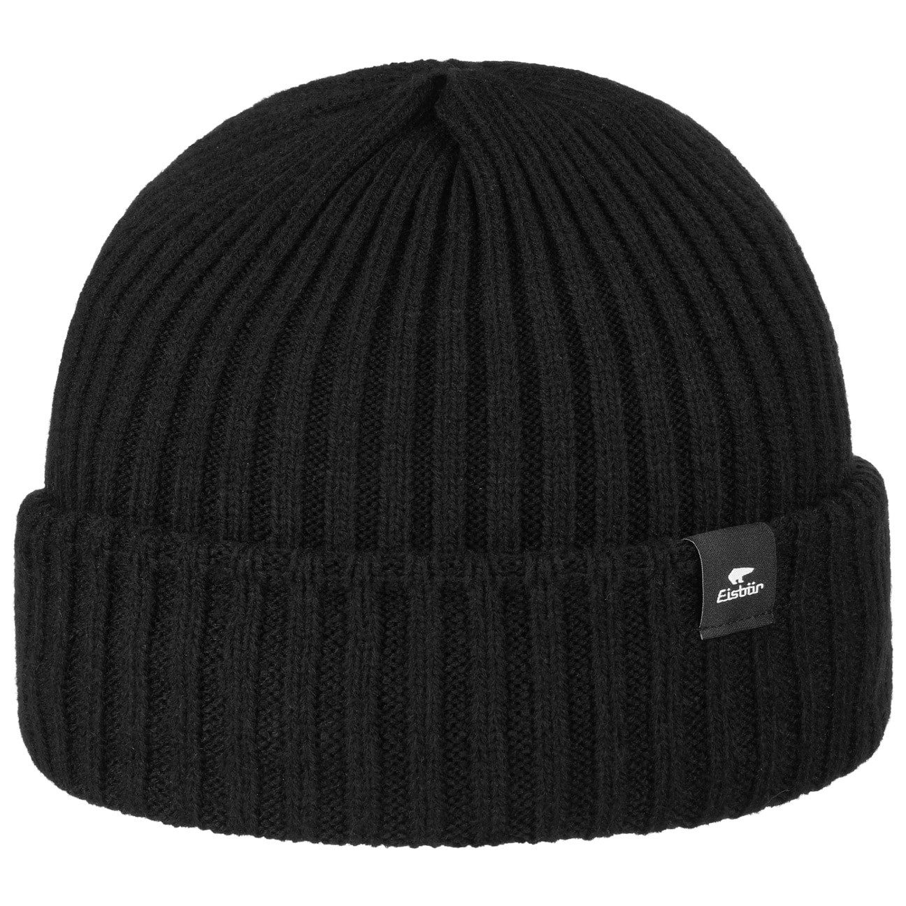 Eisbär Strickmütze (1-St) Wintermütze mit Umschlag