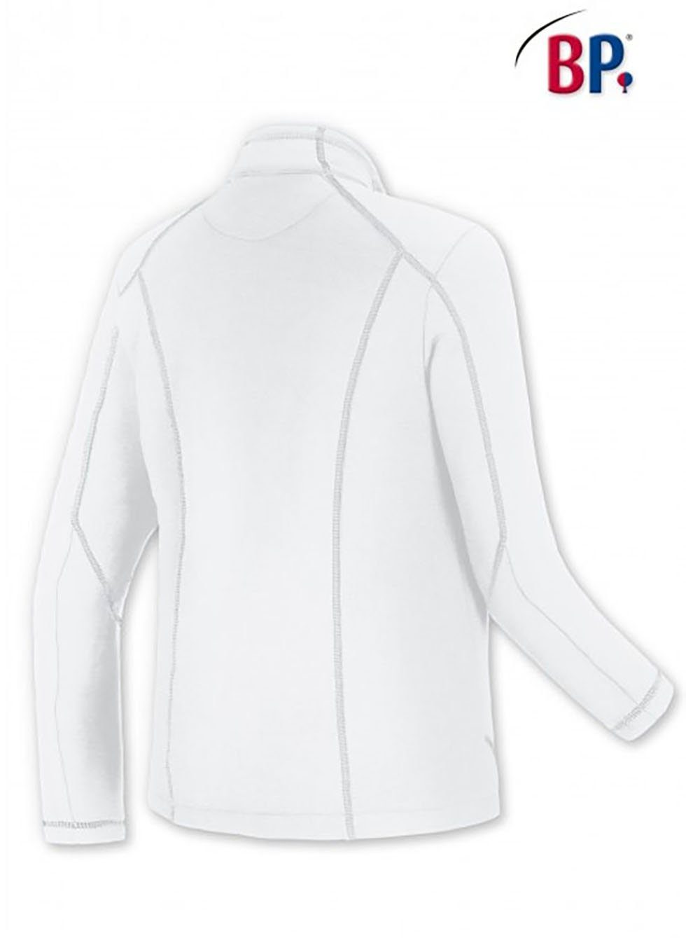 bp Arbeitsjacke Arbeitsjacke Fleece Jacke Langarm Herren Sweatshirt 1745-679-21 weiß Übergangsjacke Workwear
