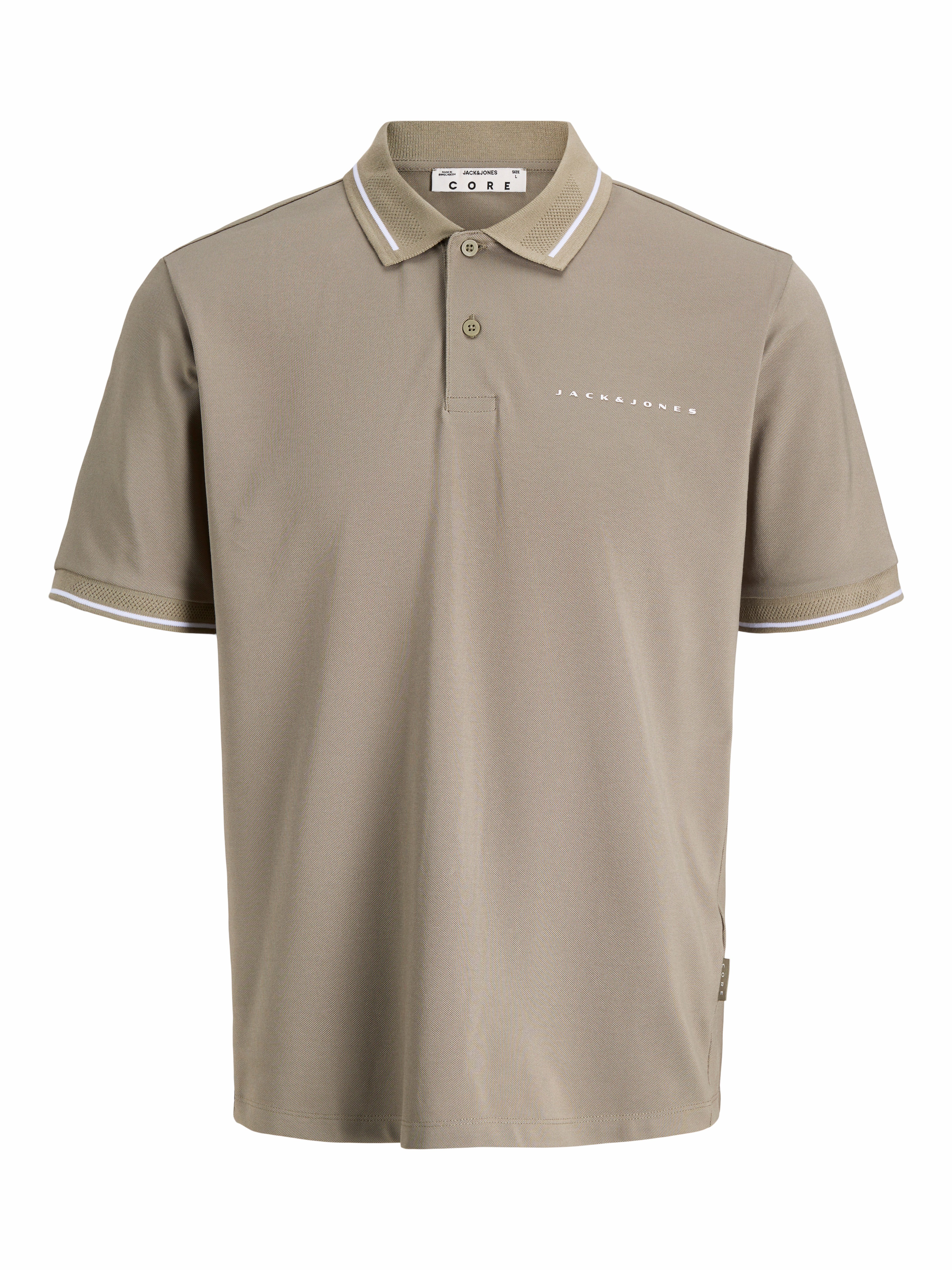 Jack & Jones Poloshirt JCOFUSION PIQUE MESH COLLAR POLO SS Baumwollmischung, regular fit