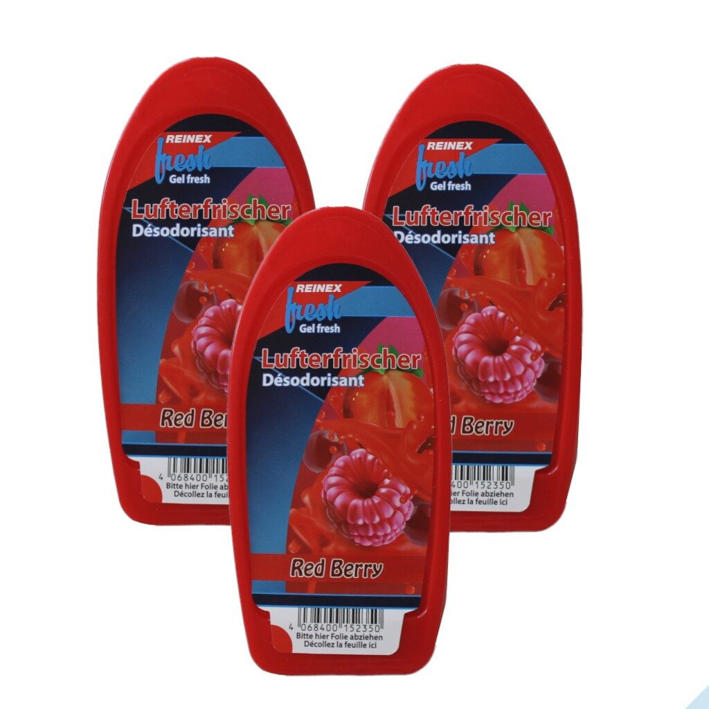 Raumduft Lufterfrischer Gel, Ocean oder Red Berry (3-St), Red Berry