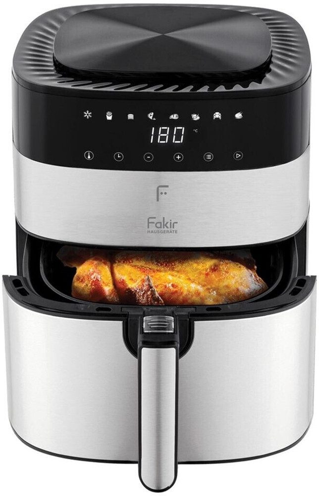 FAKIR Heißluftfritteuse CHEFRY UNO, 1750 W, Heißluftfrittieren ohne Öl, 8 Programme, Digitaldisplay, 5 Liter